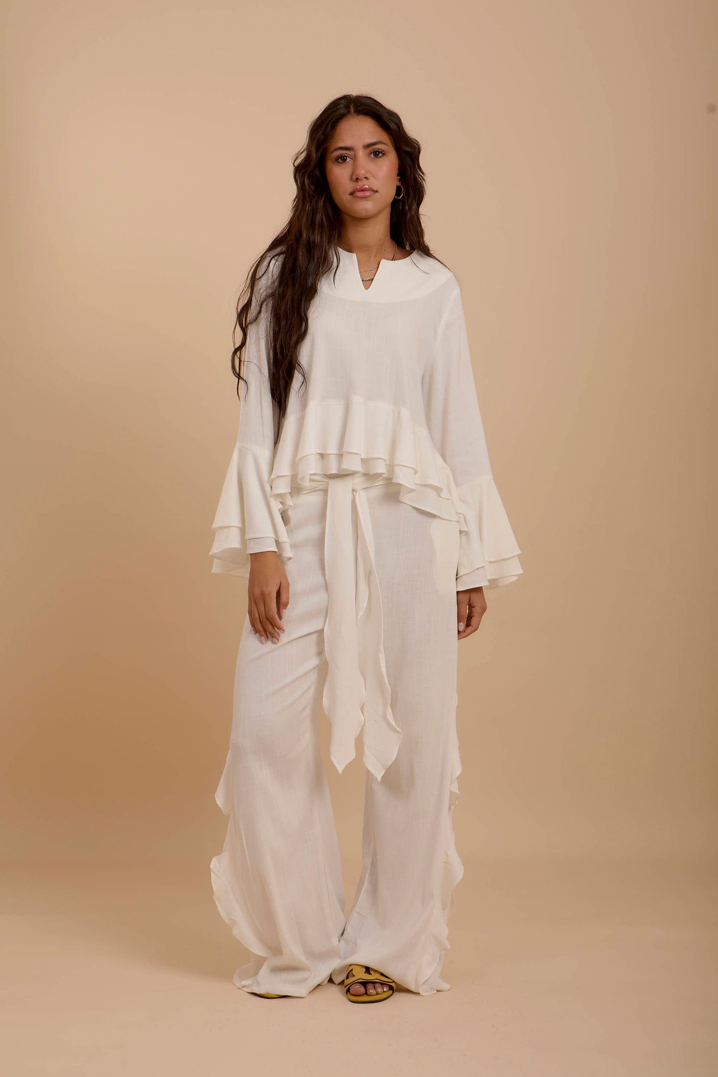 Off-White Boho Long sleeve Top