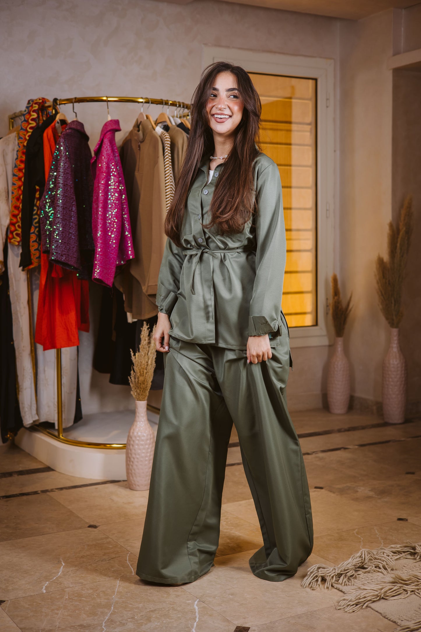 Lana set in olive