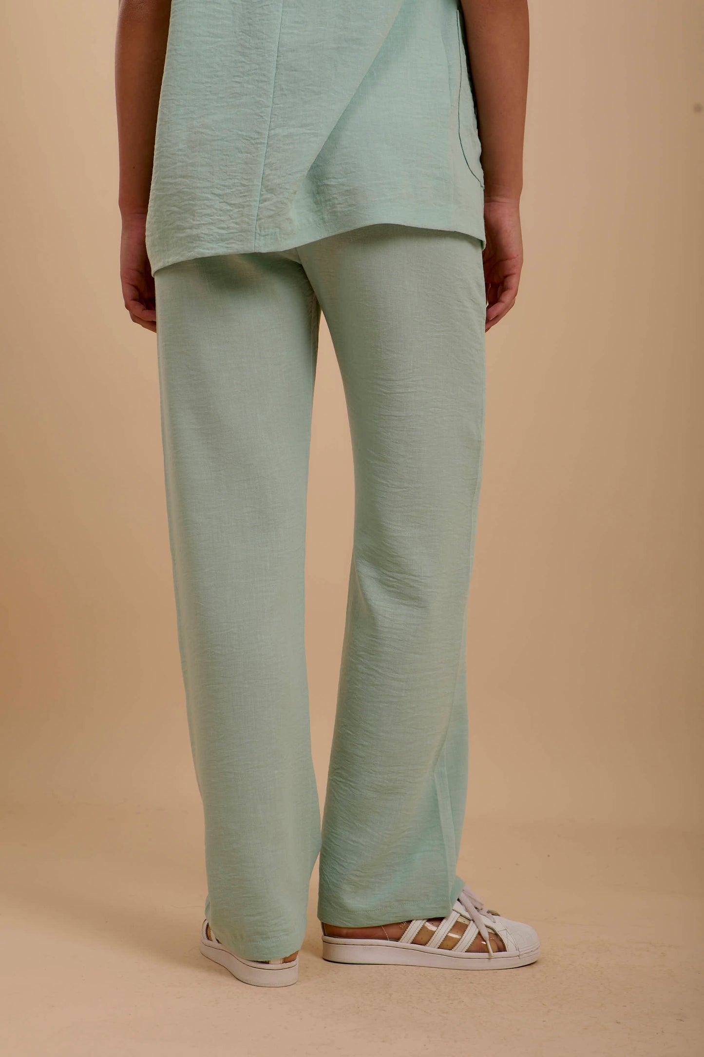 Mint Linen Loose pants