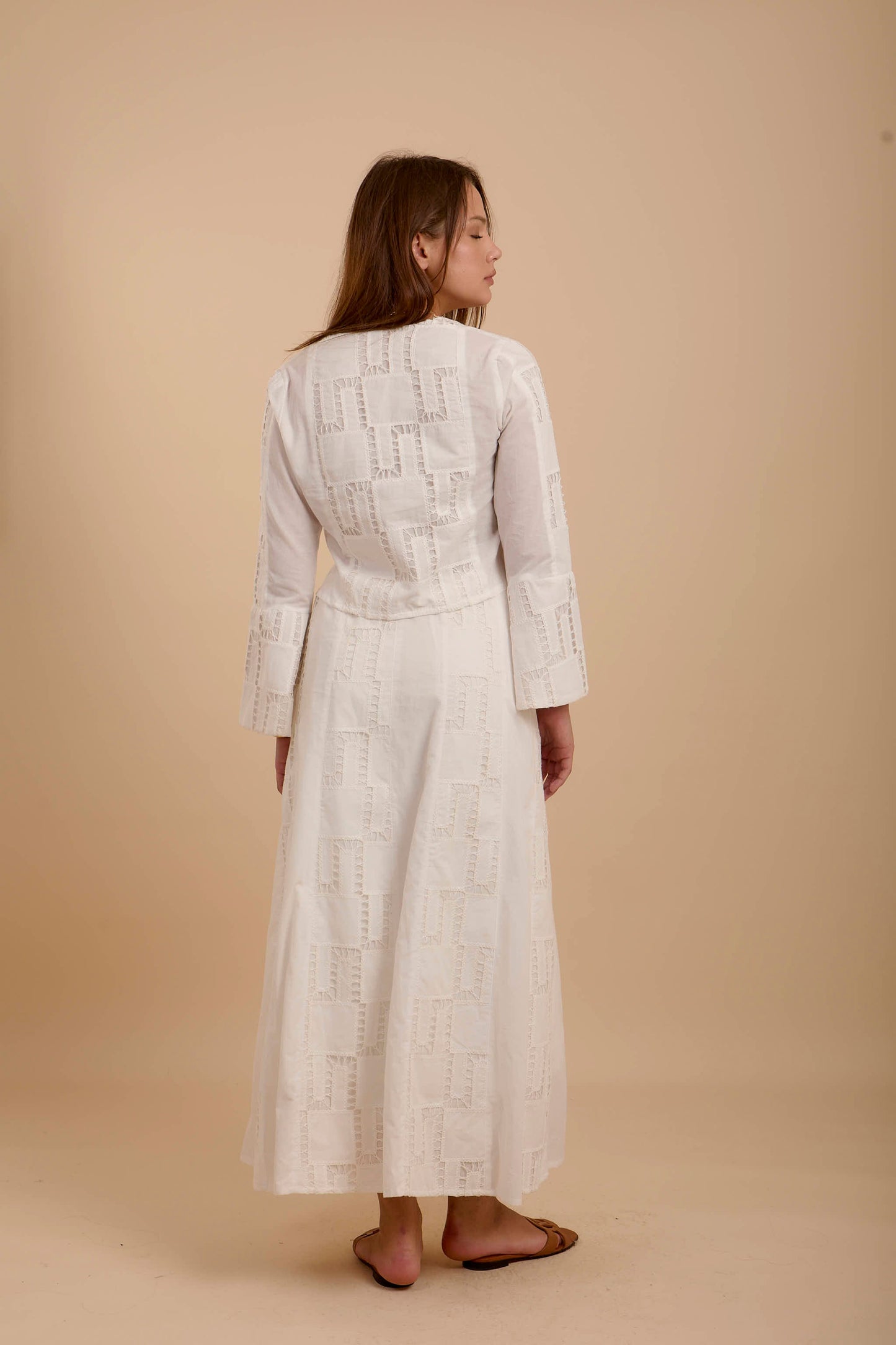Embro squares White Skirt