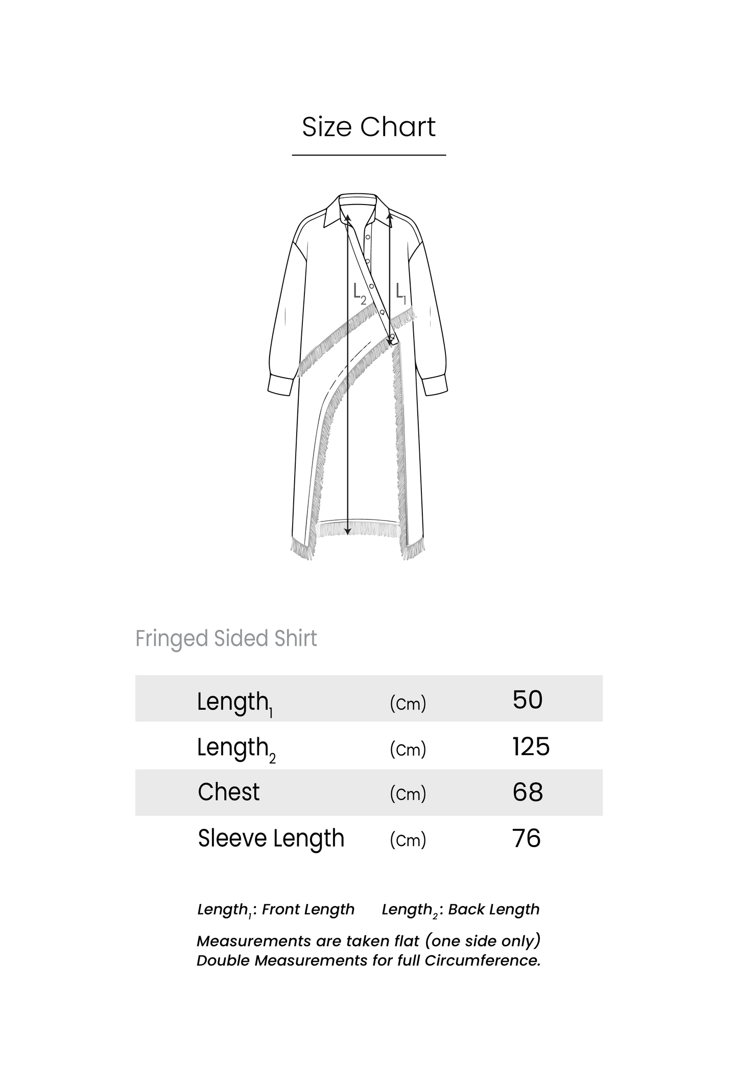 Fringed Sided Shirt in Dark Olive