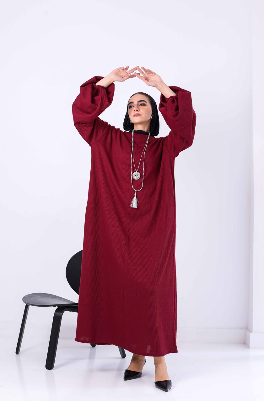 Blessed Dress In Burgundy