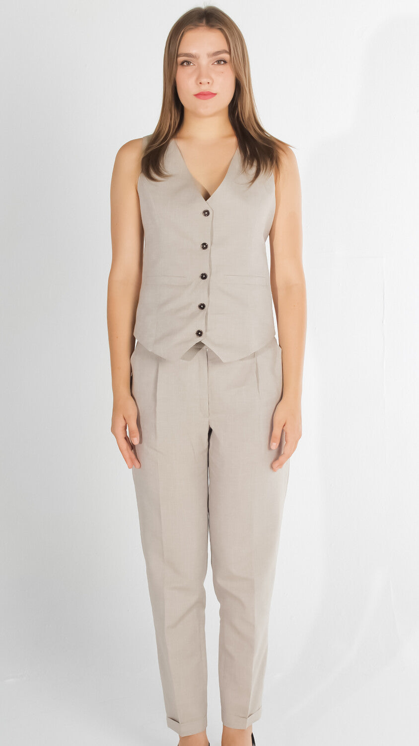 Linen Pants (Beige)