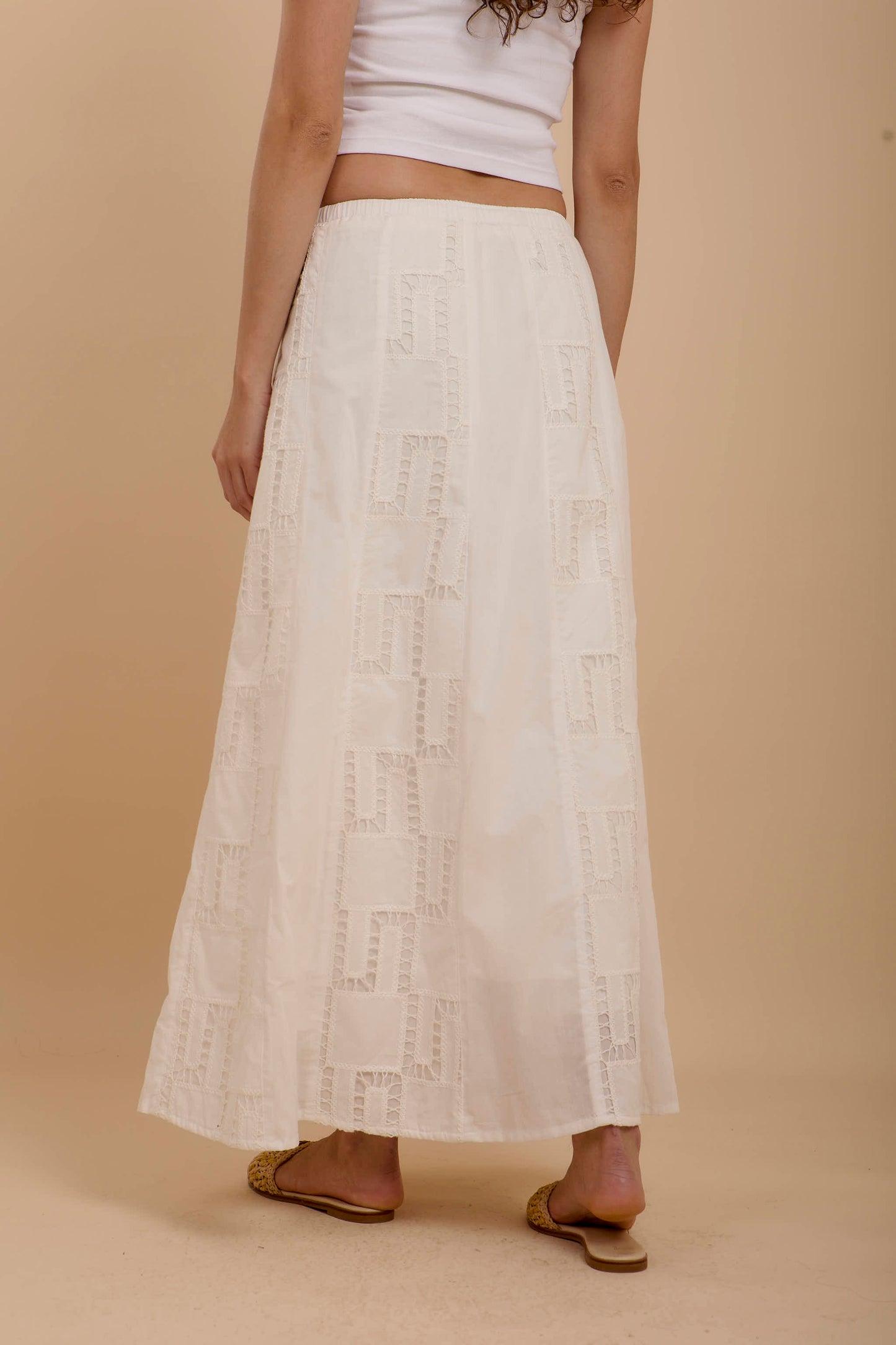 Embro squares White Skirt