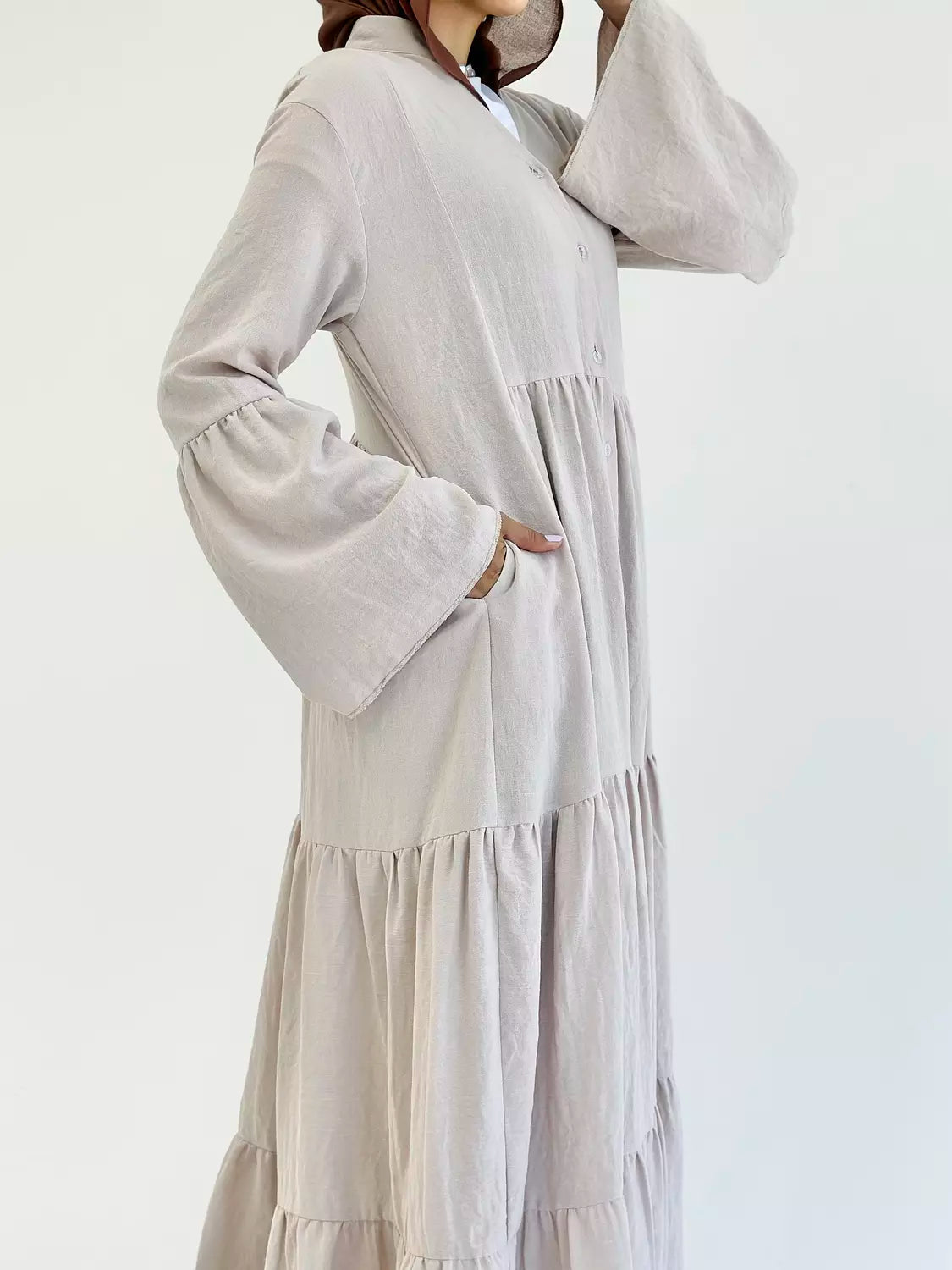 SERENITY DRESS IN BEIGE