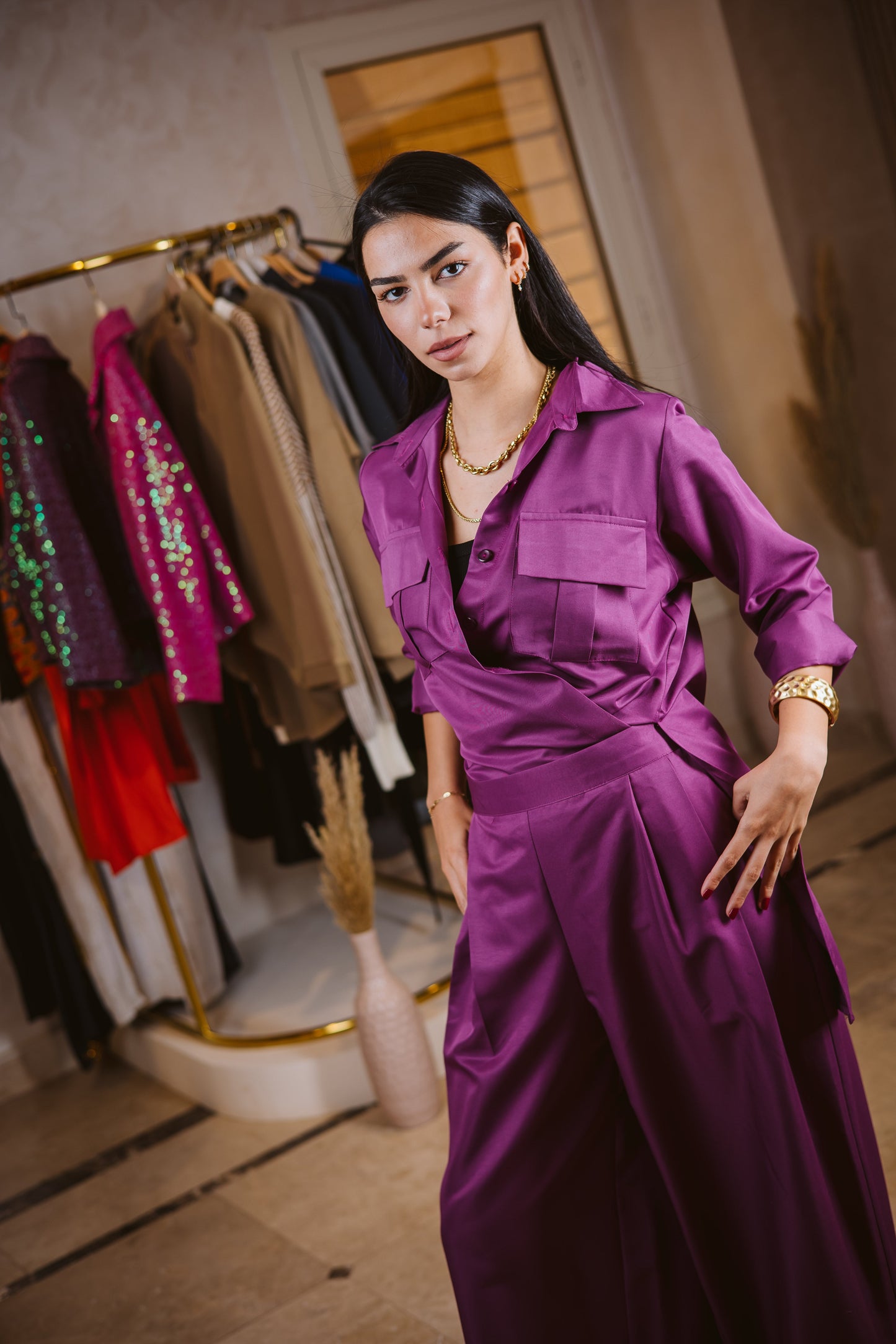 Lana set in magenta