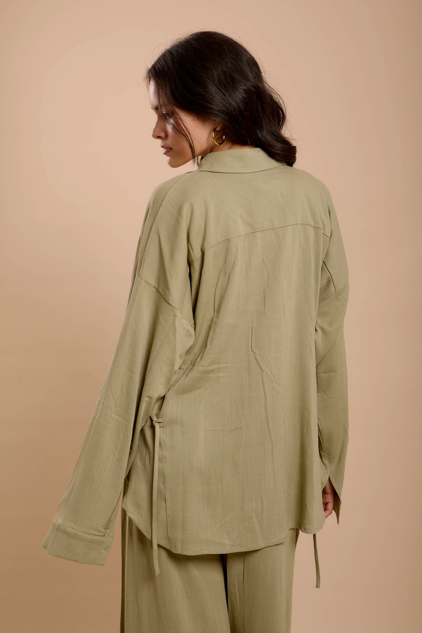 Olive Side sinching shirt