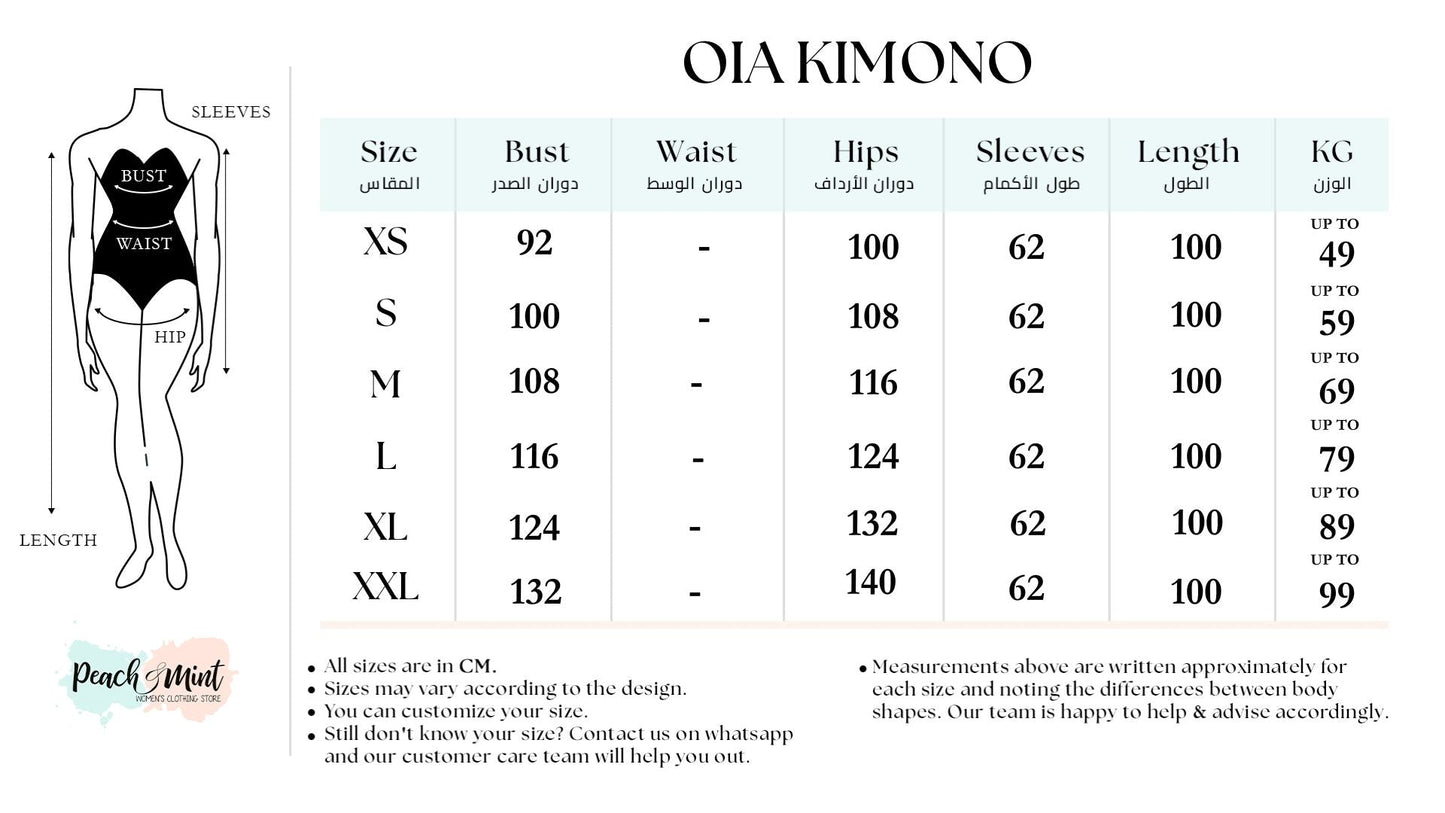 Oia Haze kimono in blue
