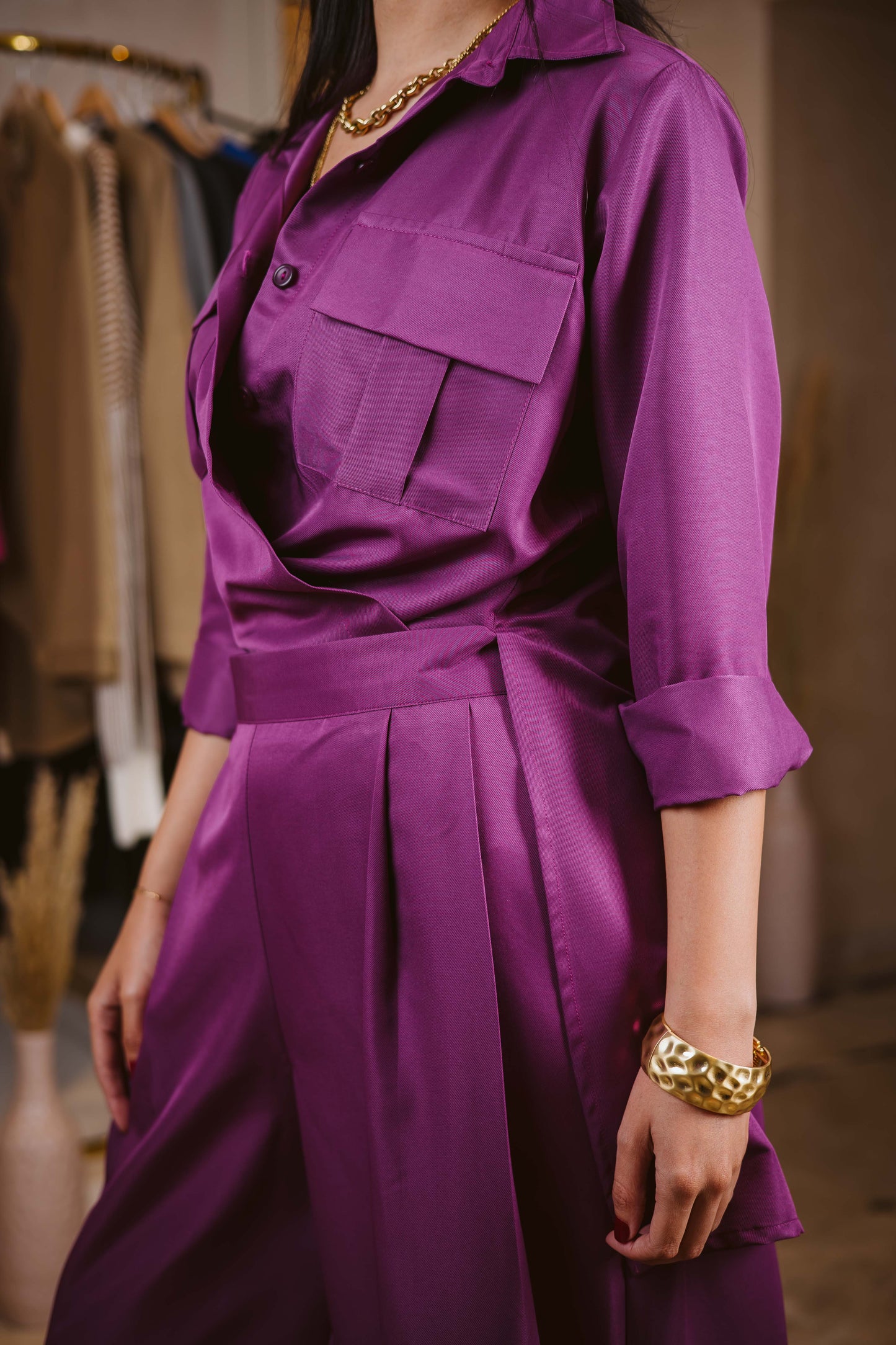 Lana set in magenta