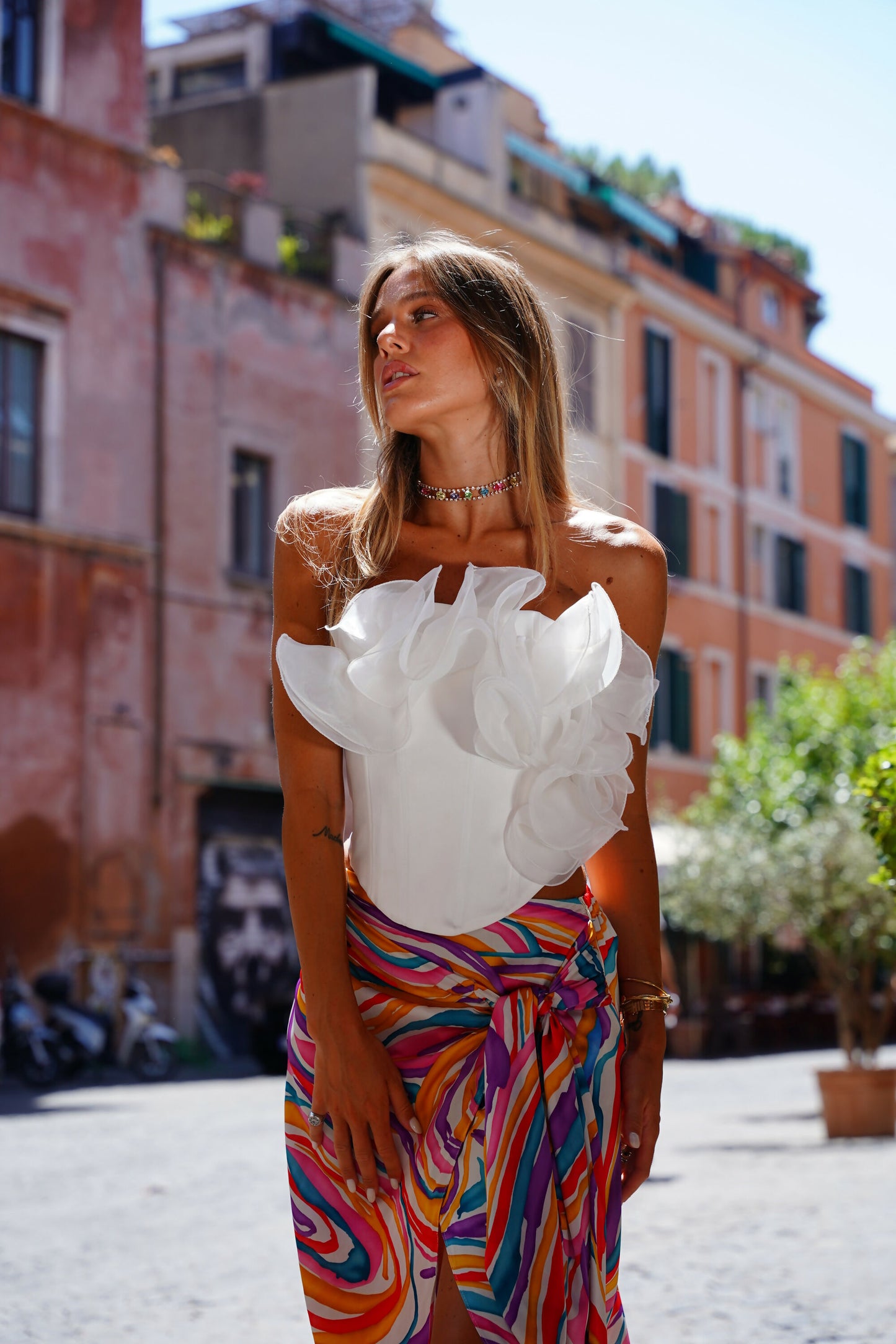 Ruffles Organza Corset