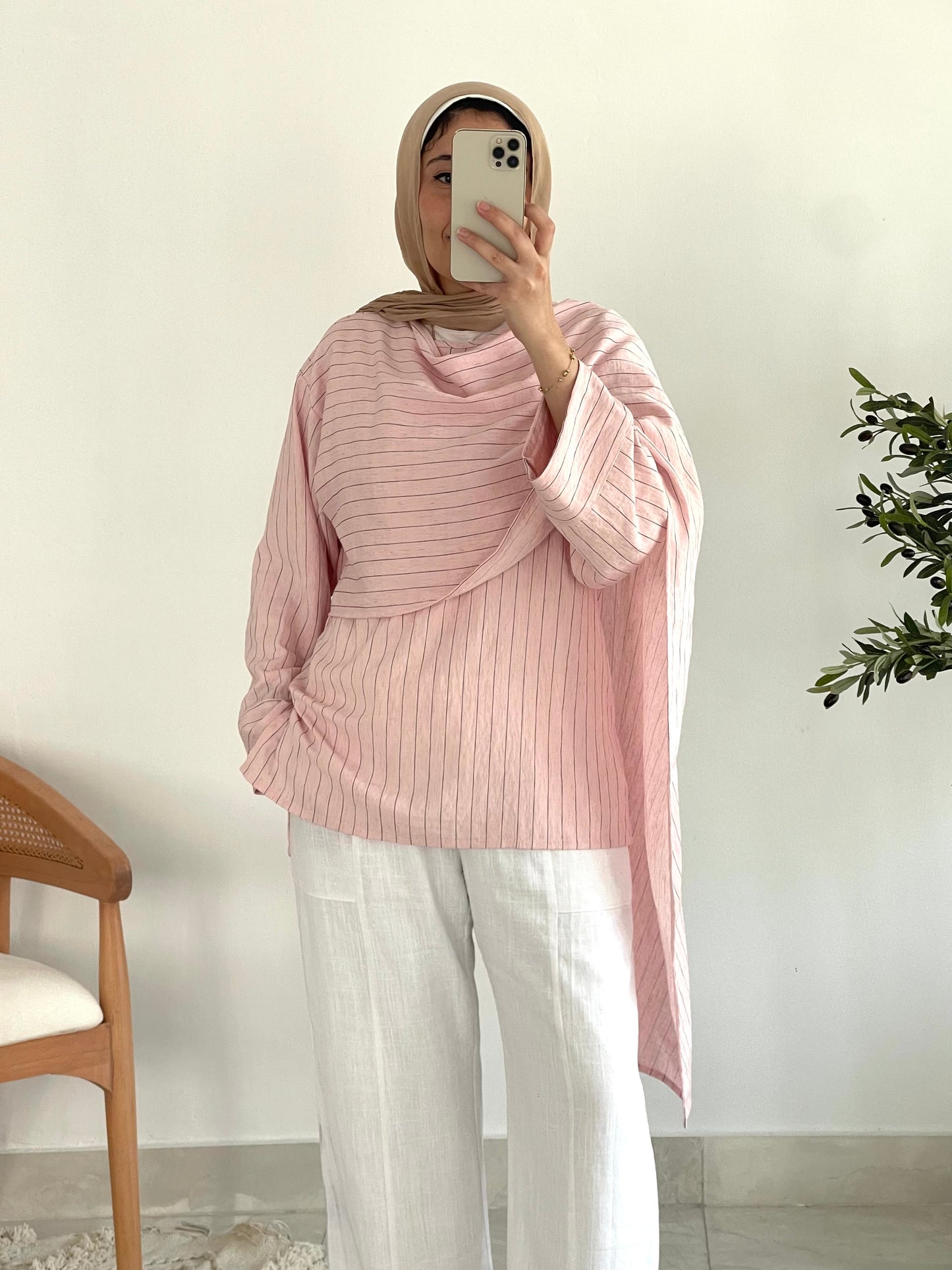 Luna Blouse in pink