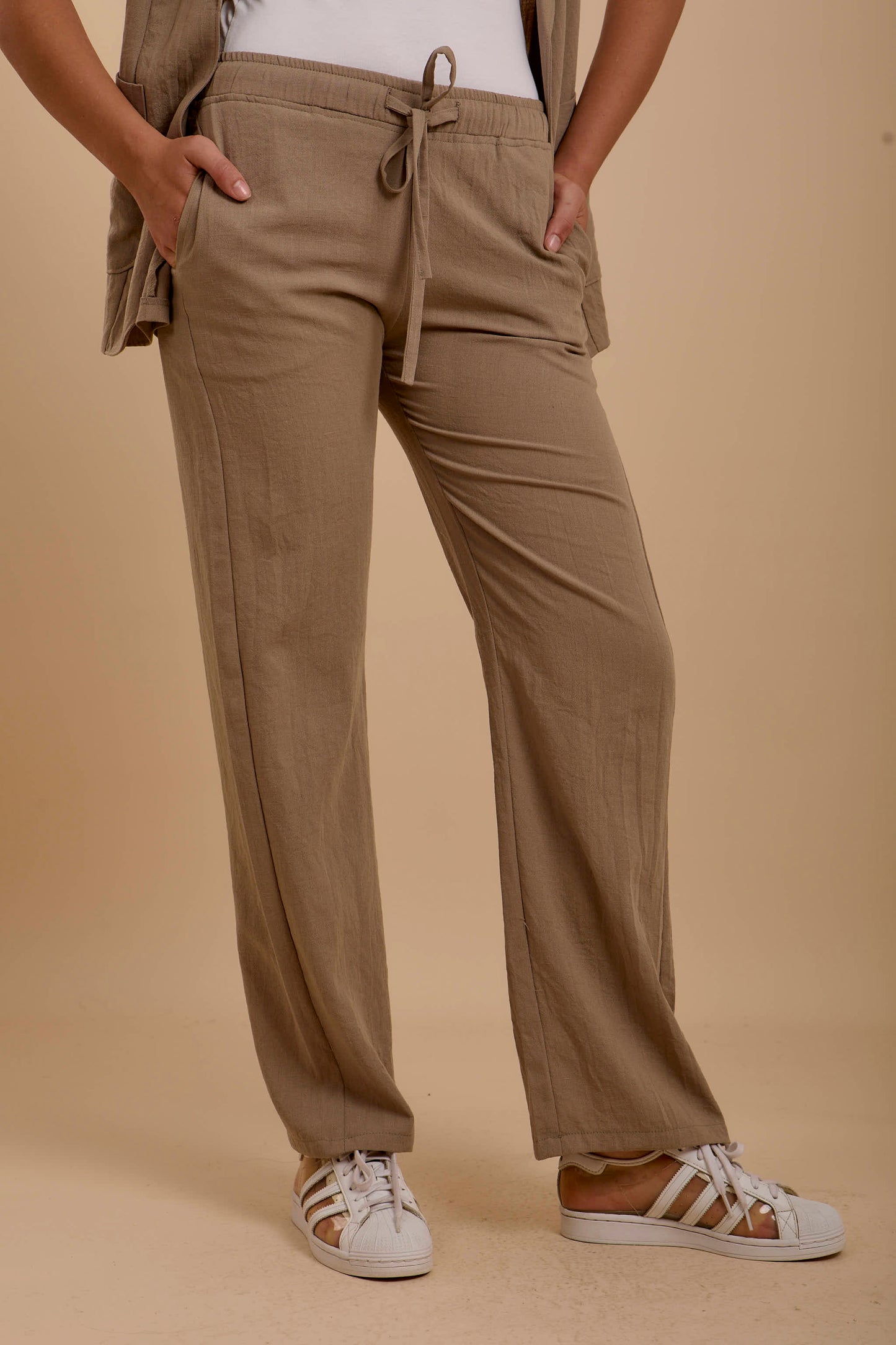 Café Linen Loose pants