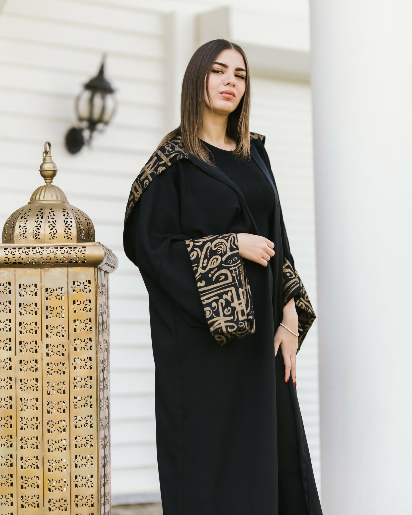 Black Hoodie Kaftan