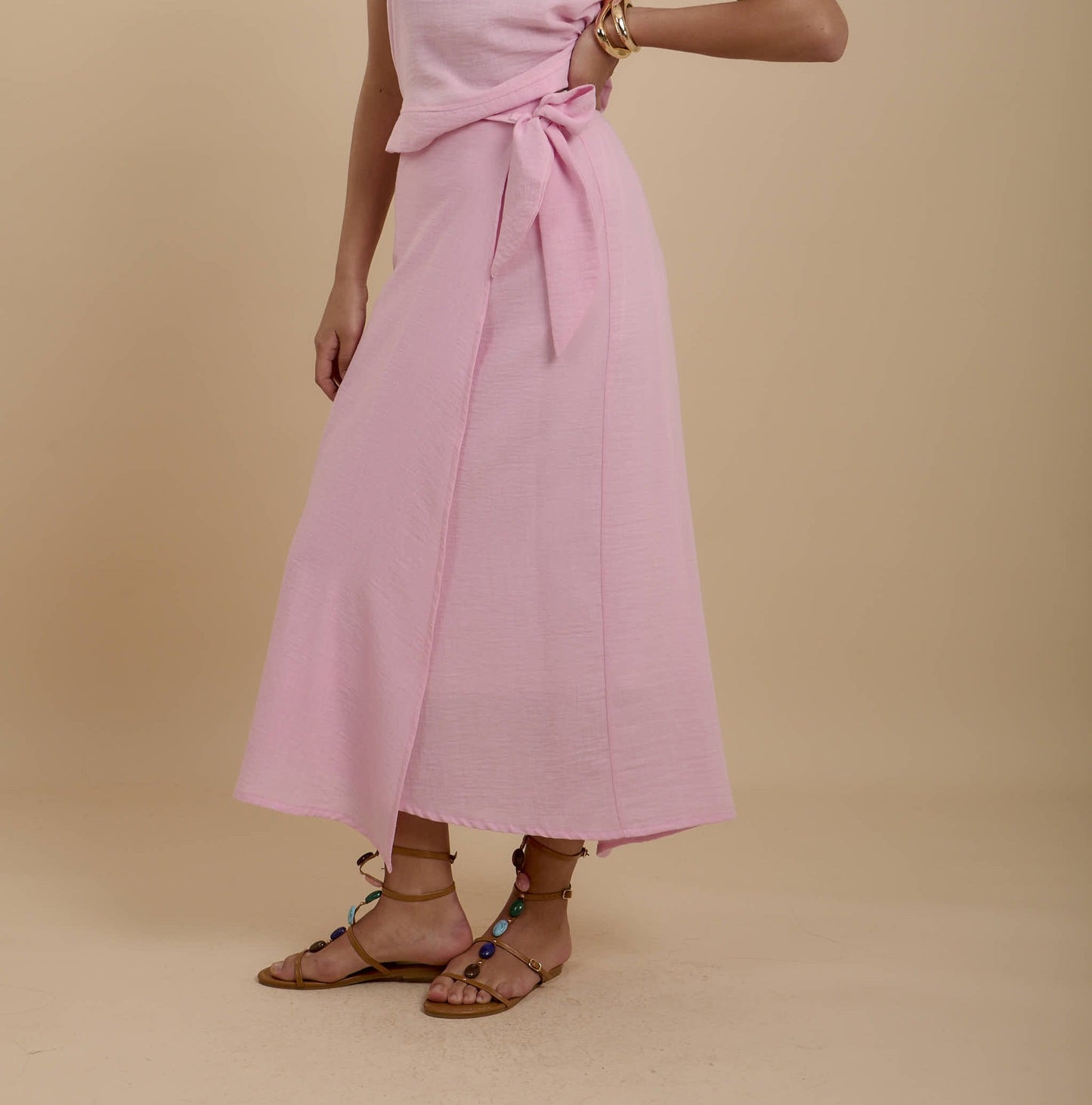 Pink Wrap skirt