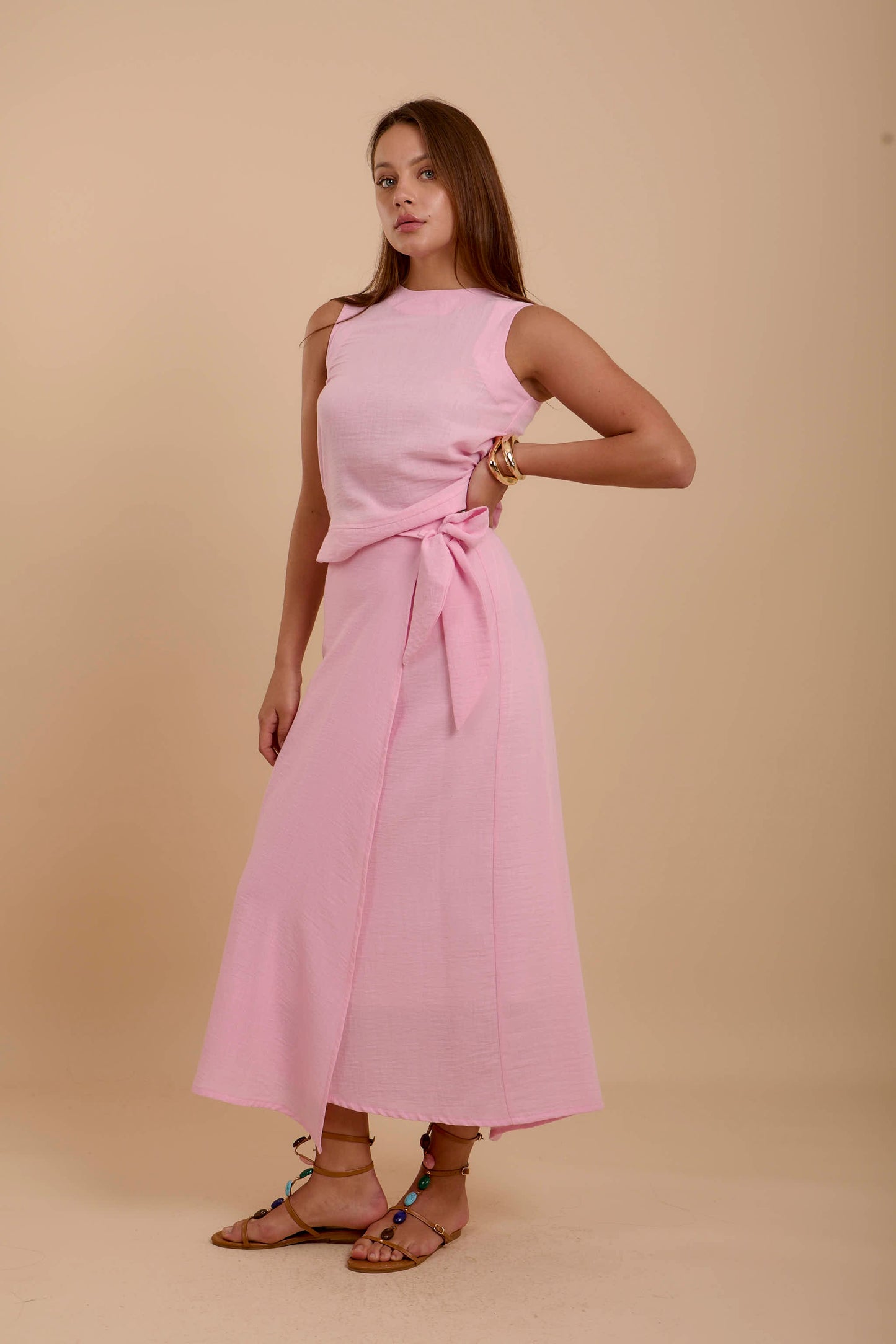 Pink Wrap skirt