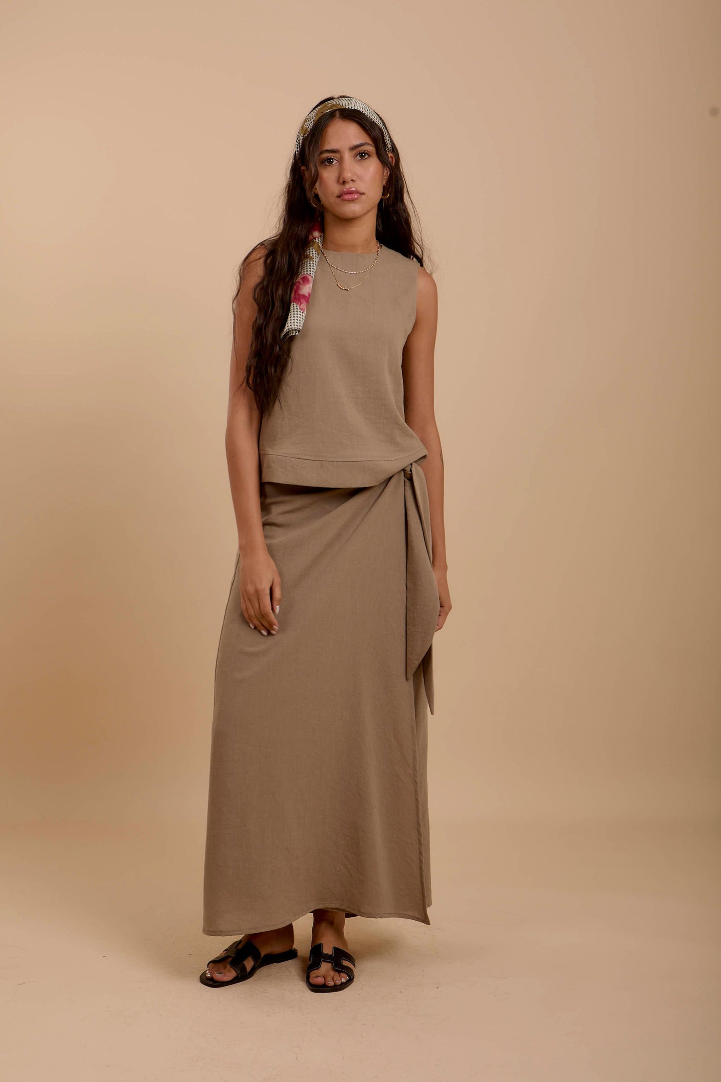 Café Linen Sleeveless Top