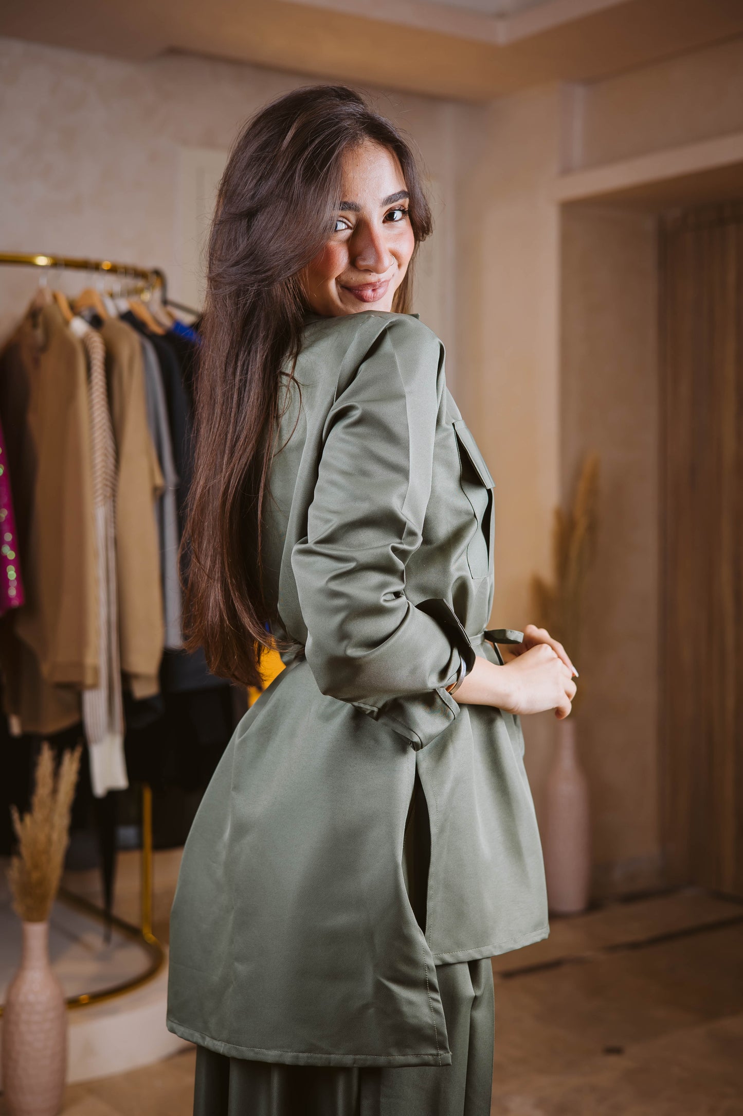 Lana set in olive