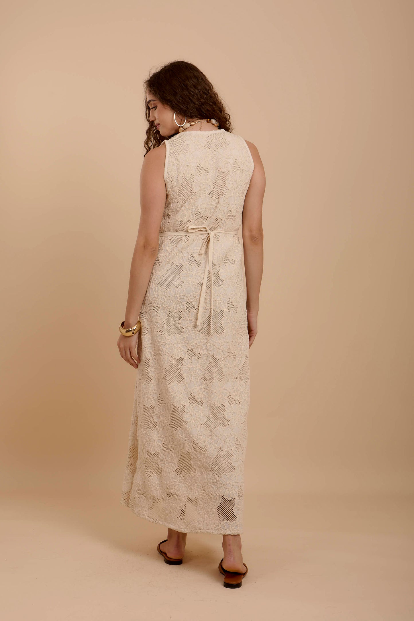 Embro Floral Crochet Dress