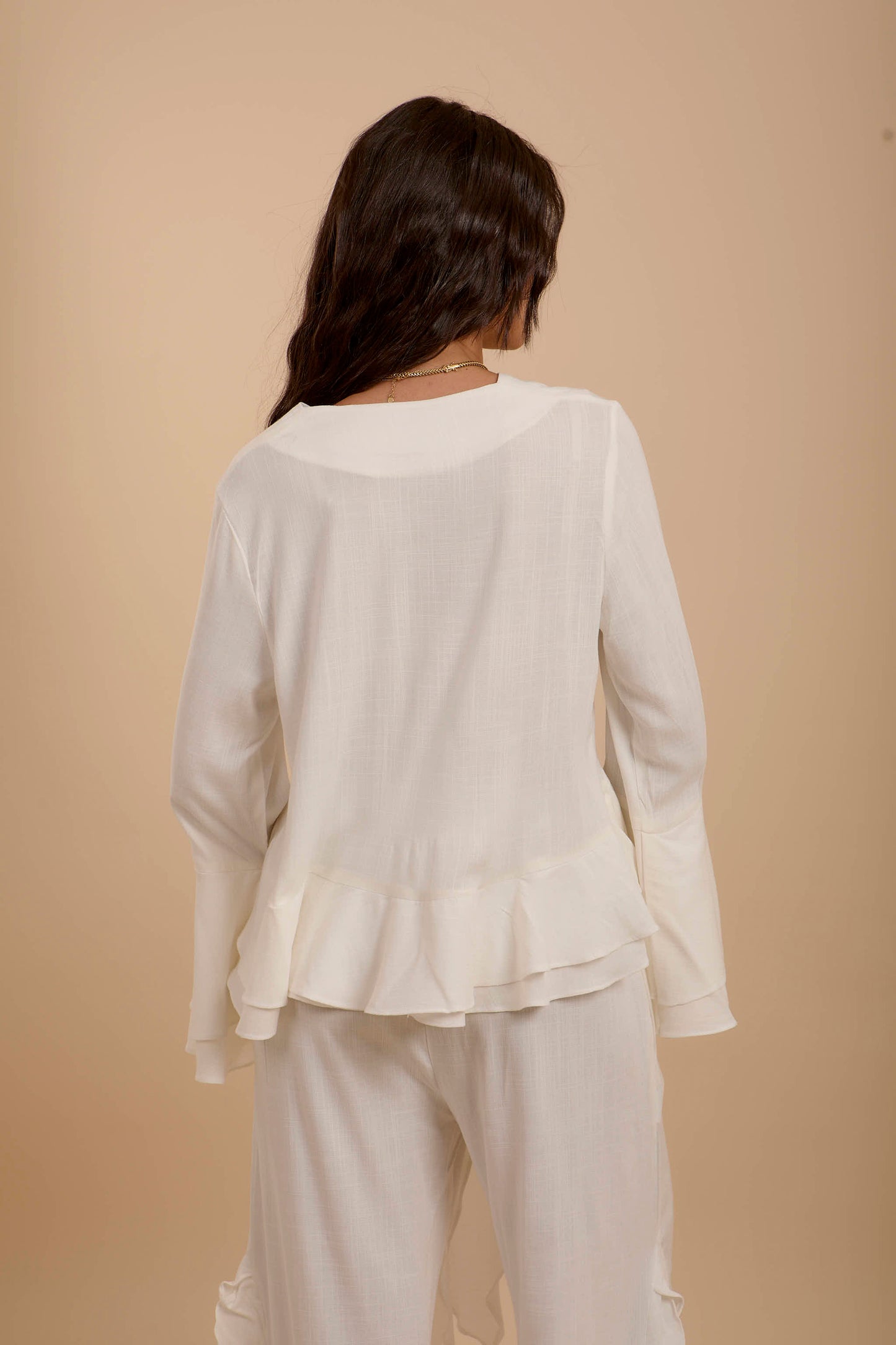 Off-White Boho Long sleeve Top