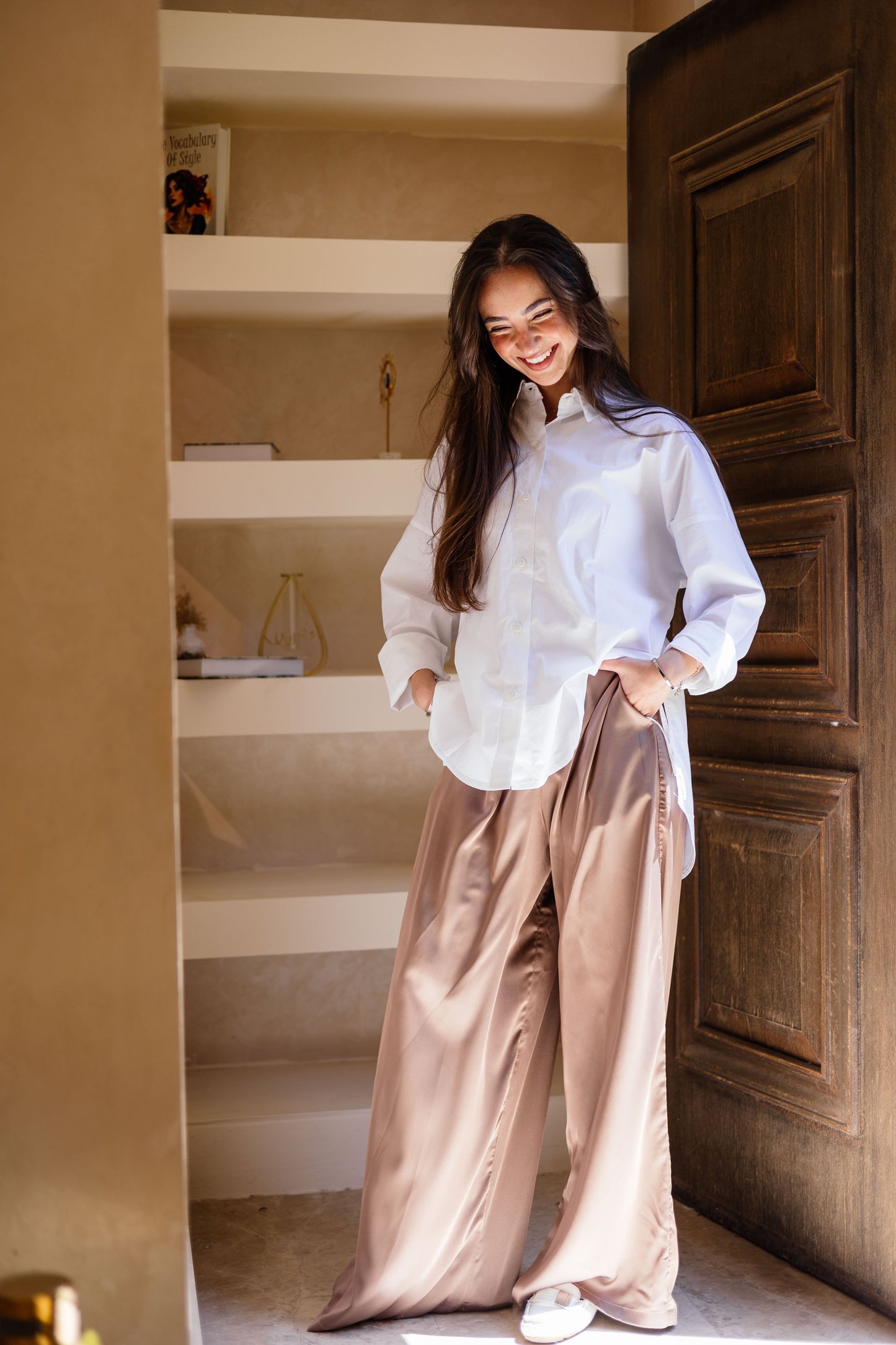 Popline white shirt