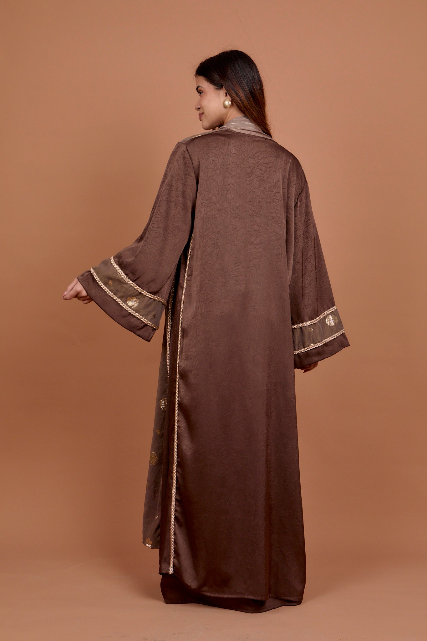 Diva - Brown & Gold kaftan