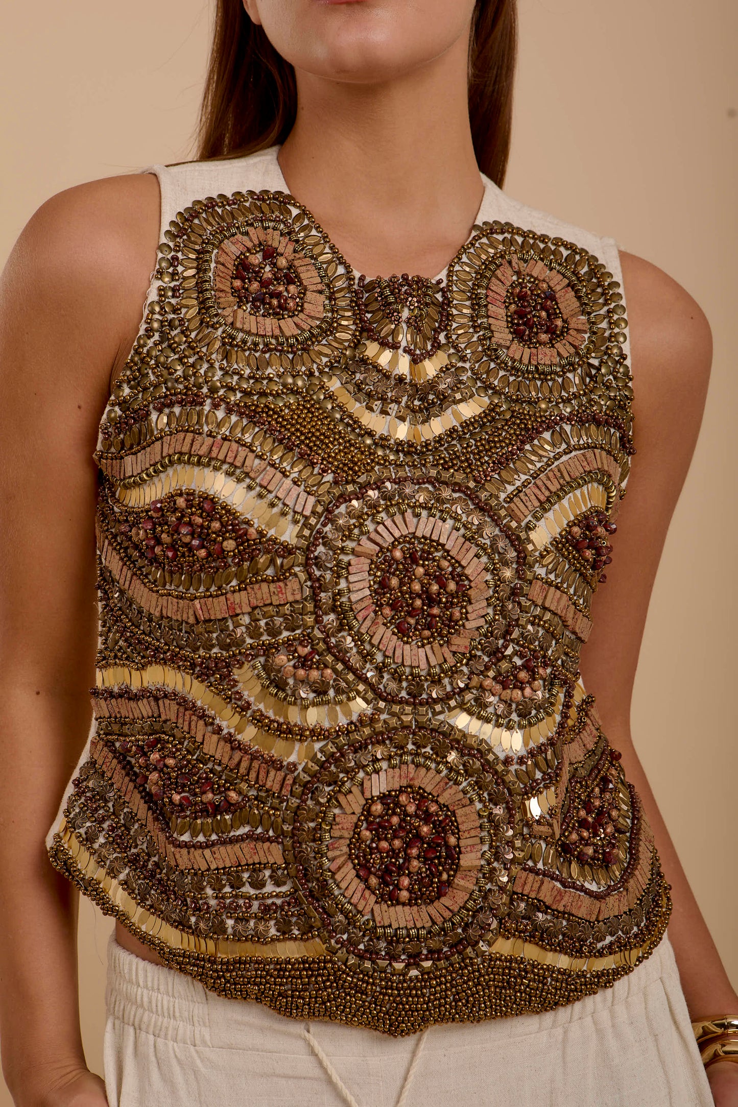 Hand made Embelishement Top