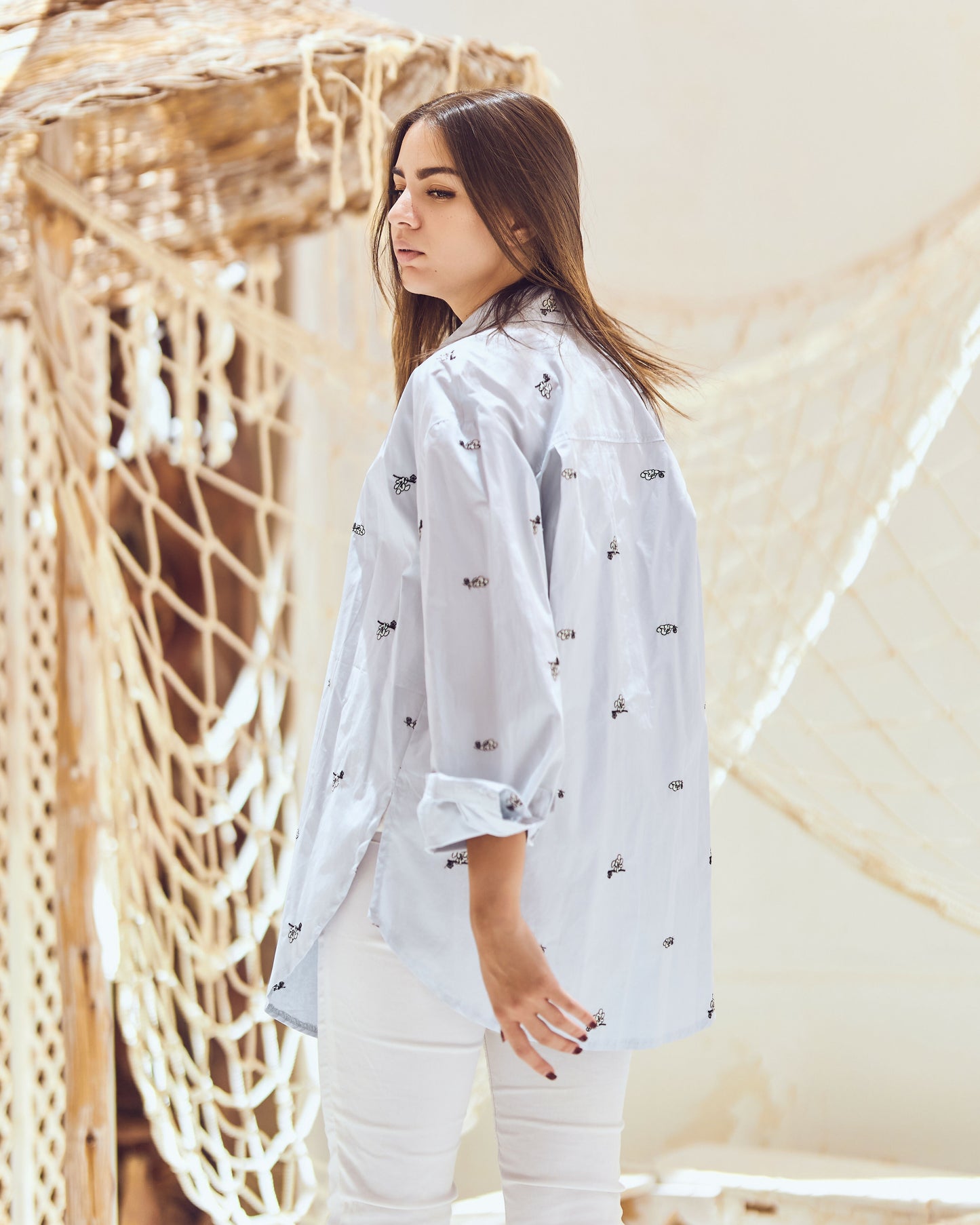 Poplin Baby Blue Shirt