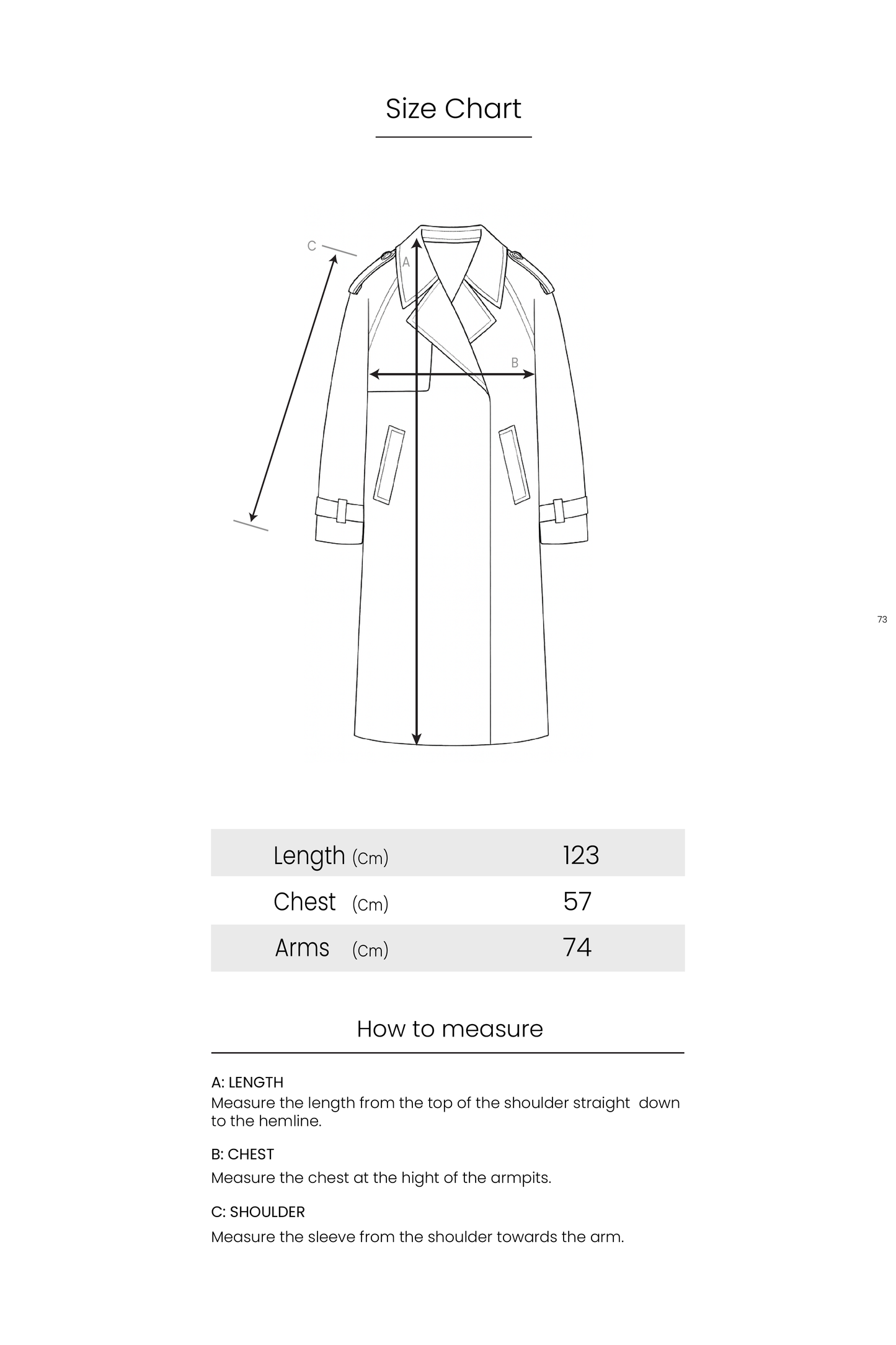 Longline Trench Coat - Grey