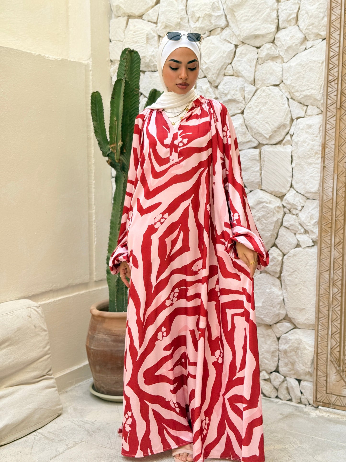 Wild At Heart Dress Red/Pink