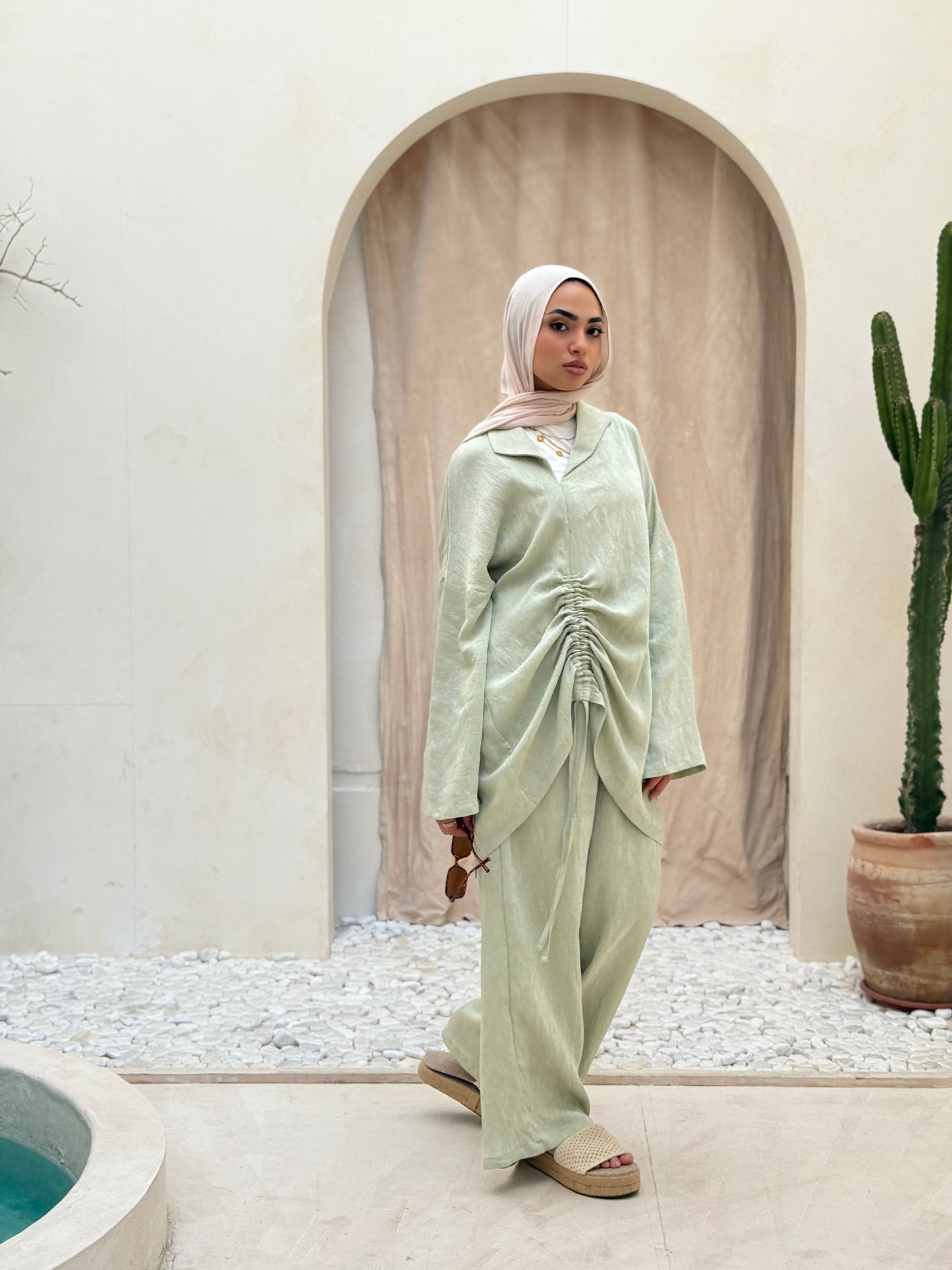 Pastel Elegance Set In Seafoam Green