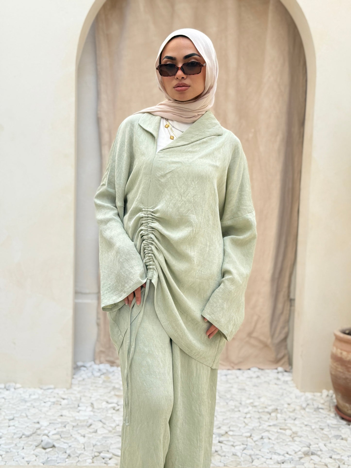 Pastel Elegance Set In Seafoam Green