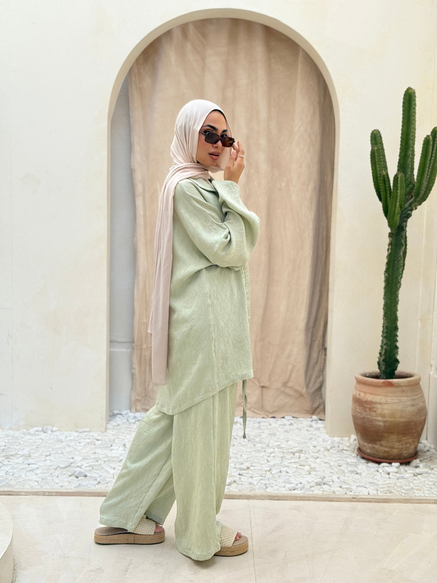 Pastel Elegance Set In Seafoam Green