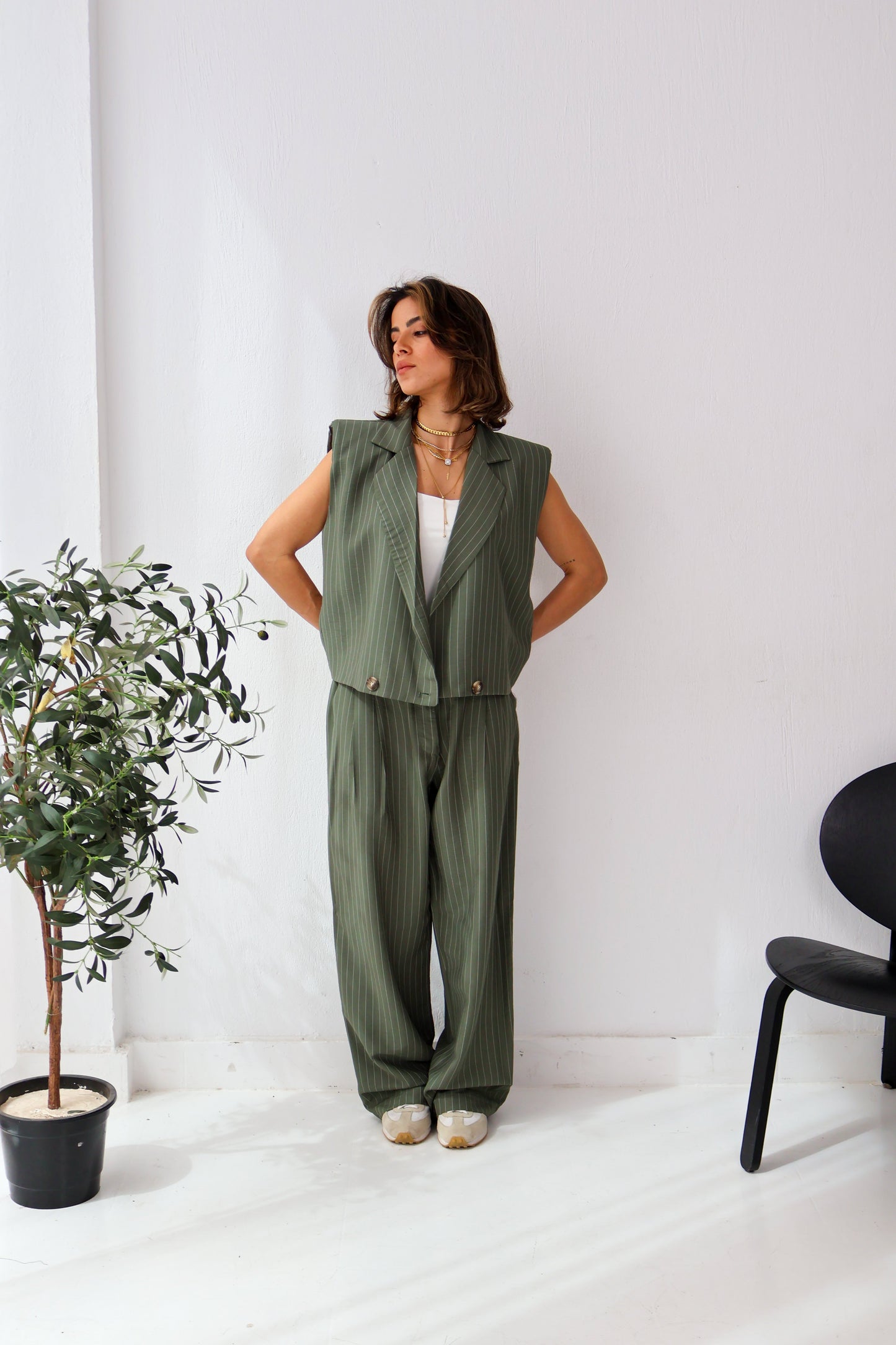 Sandbar Linen Set in Olive