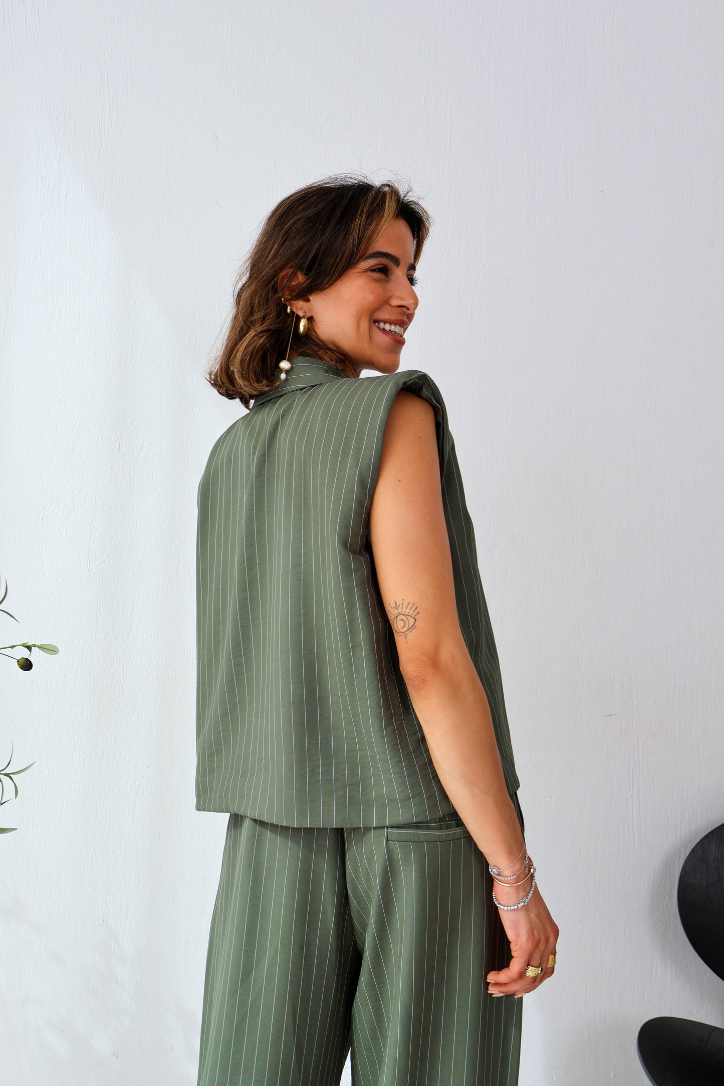 Sandbar Linen Set in Olive