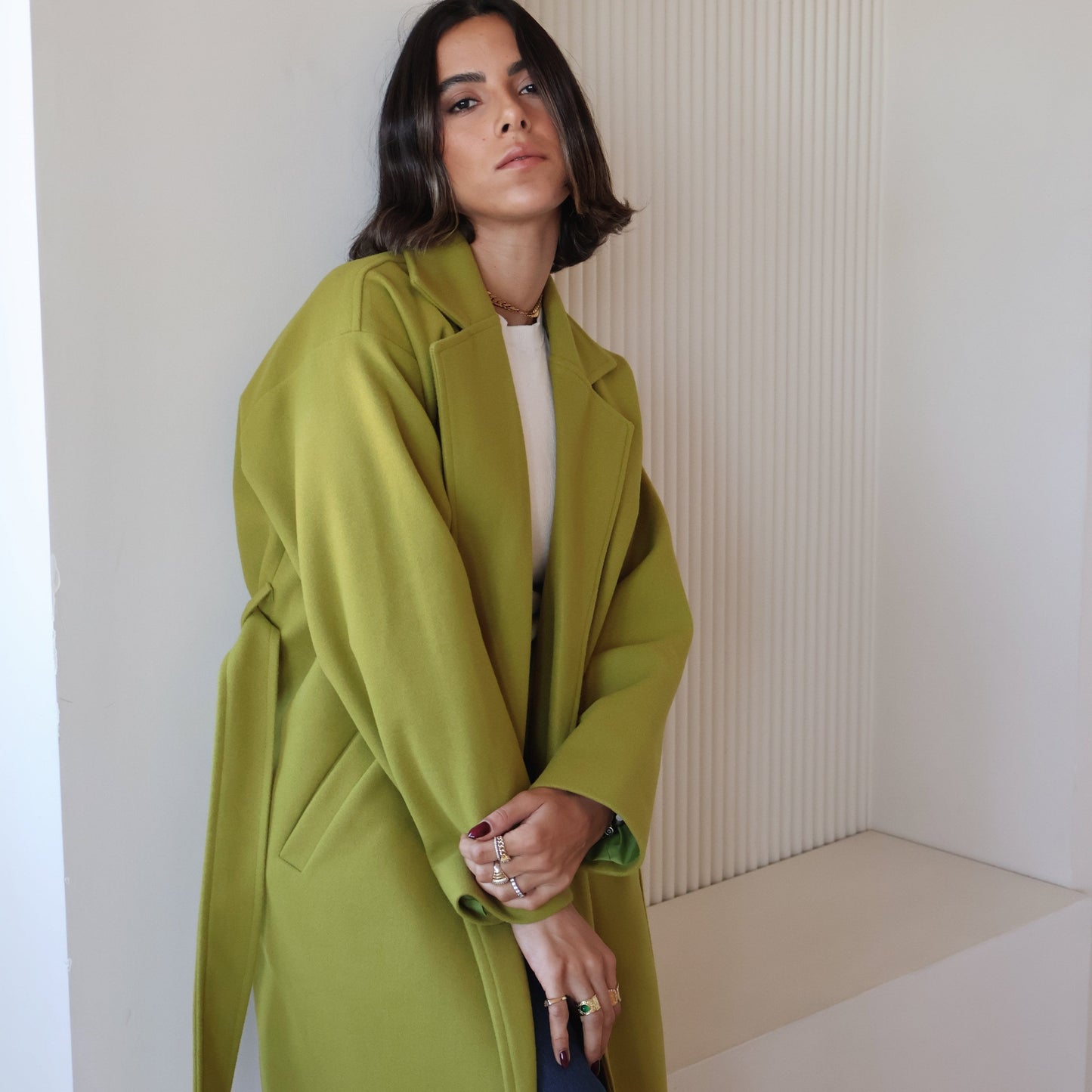 Winter Staple Coat in Green