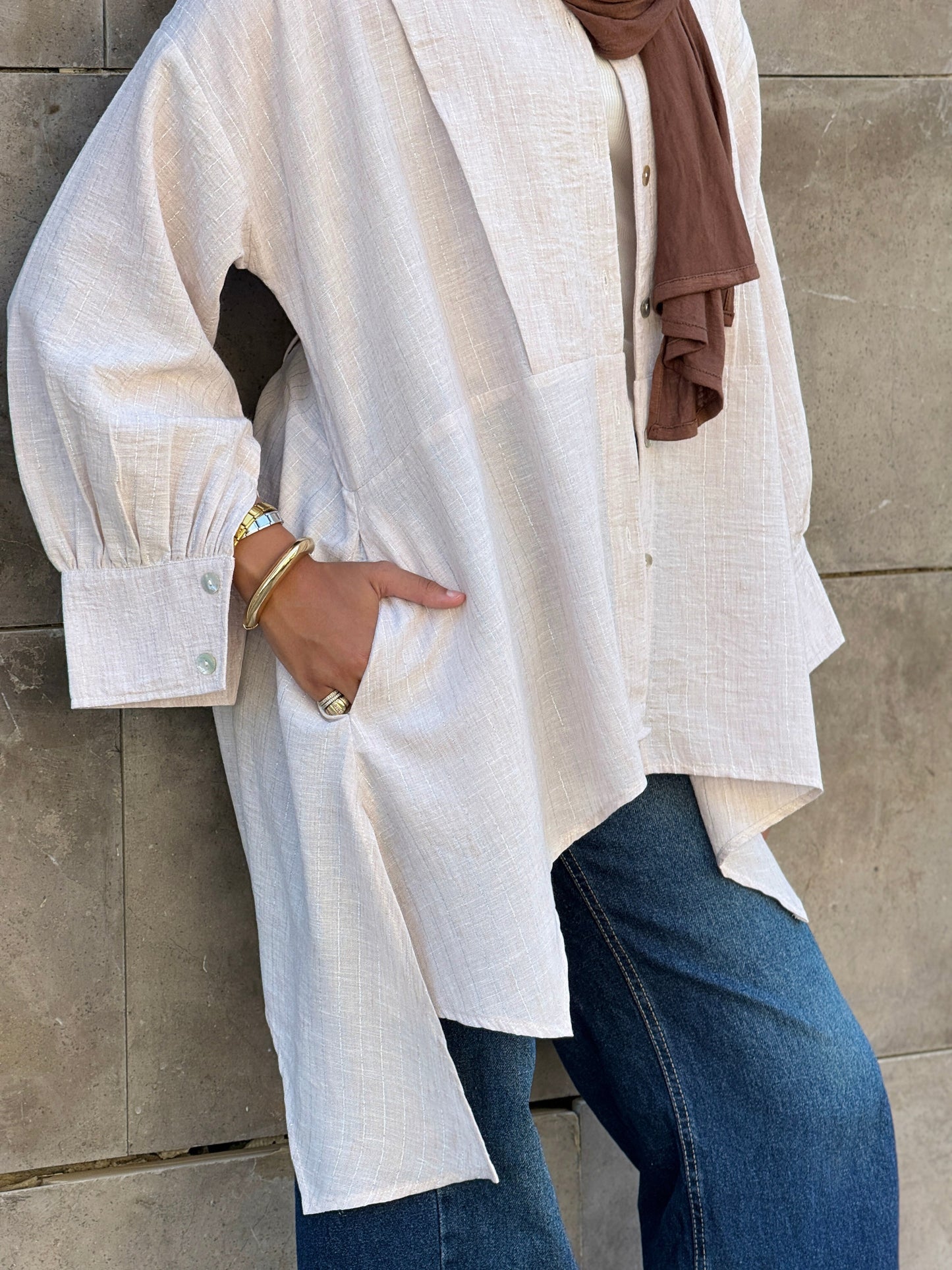 Flair Ease Top In Nude