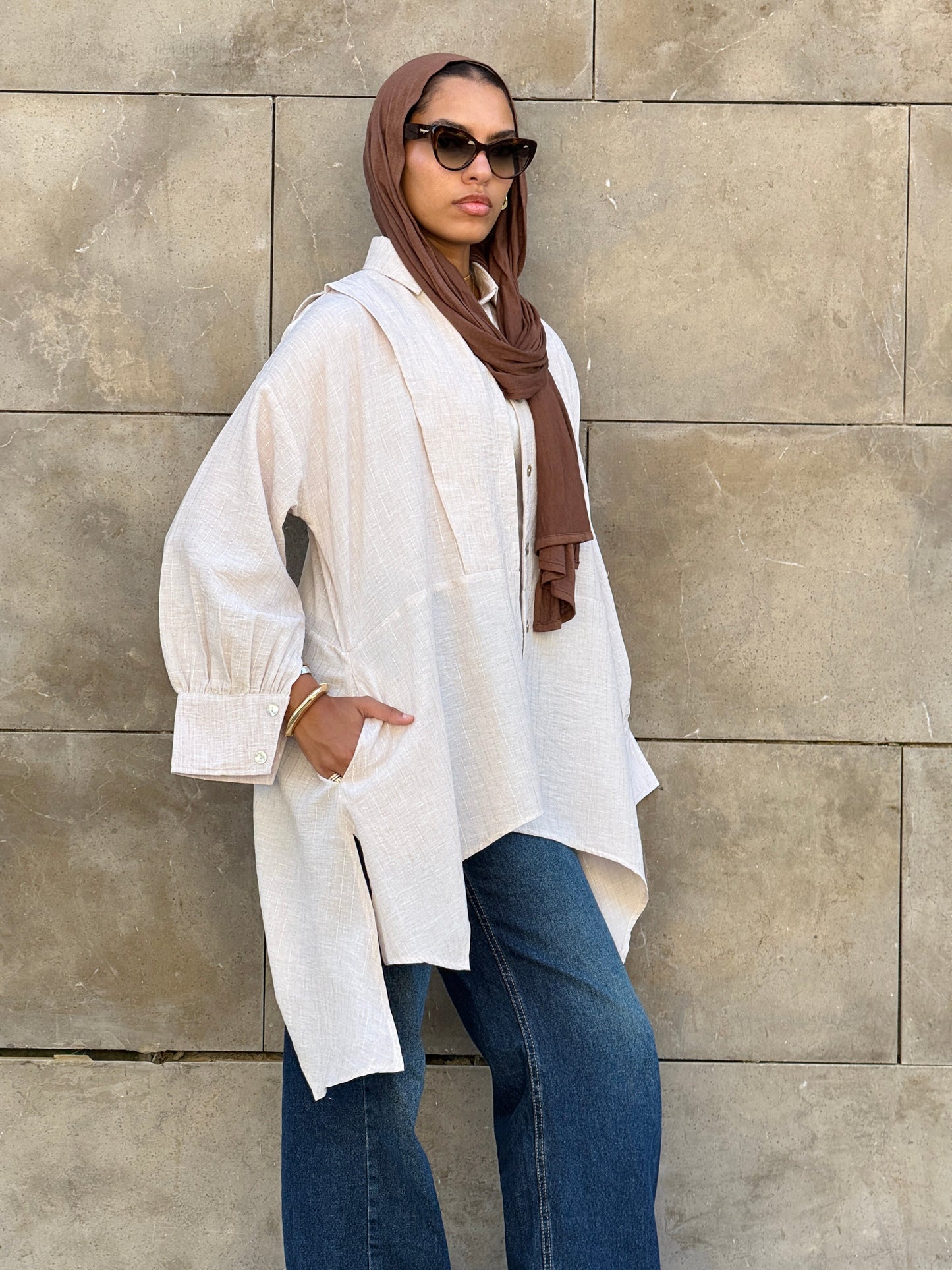 Flair Ease Top In Nude