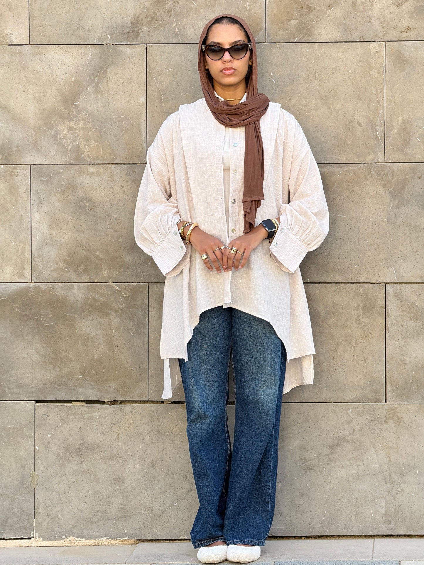 Flair Ease Top In Nude