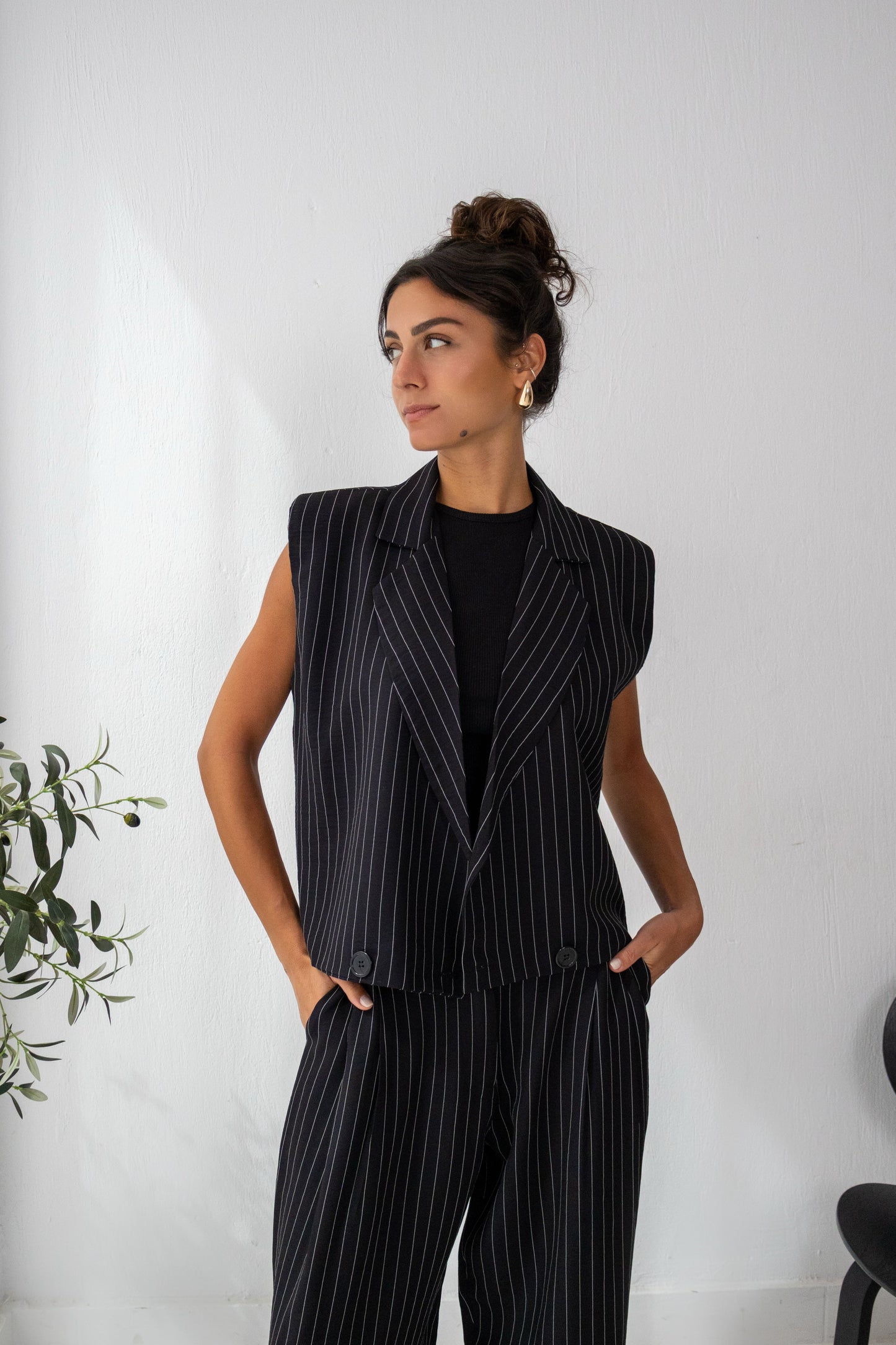 Sandbar Linen Set in Black