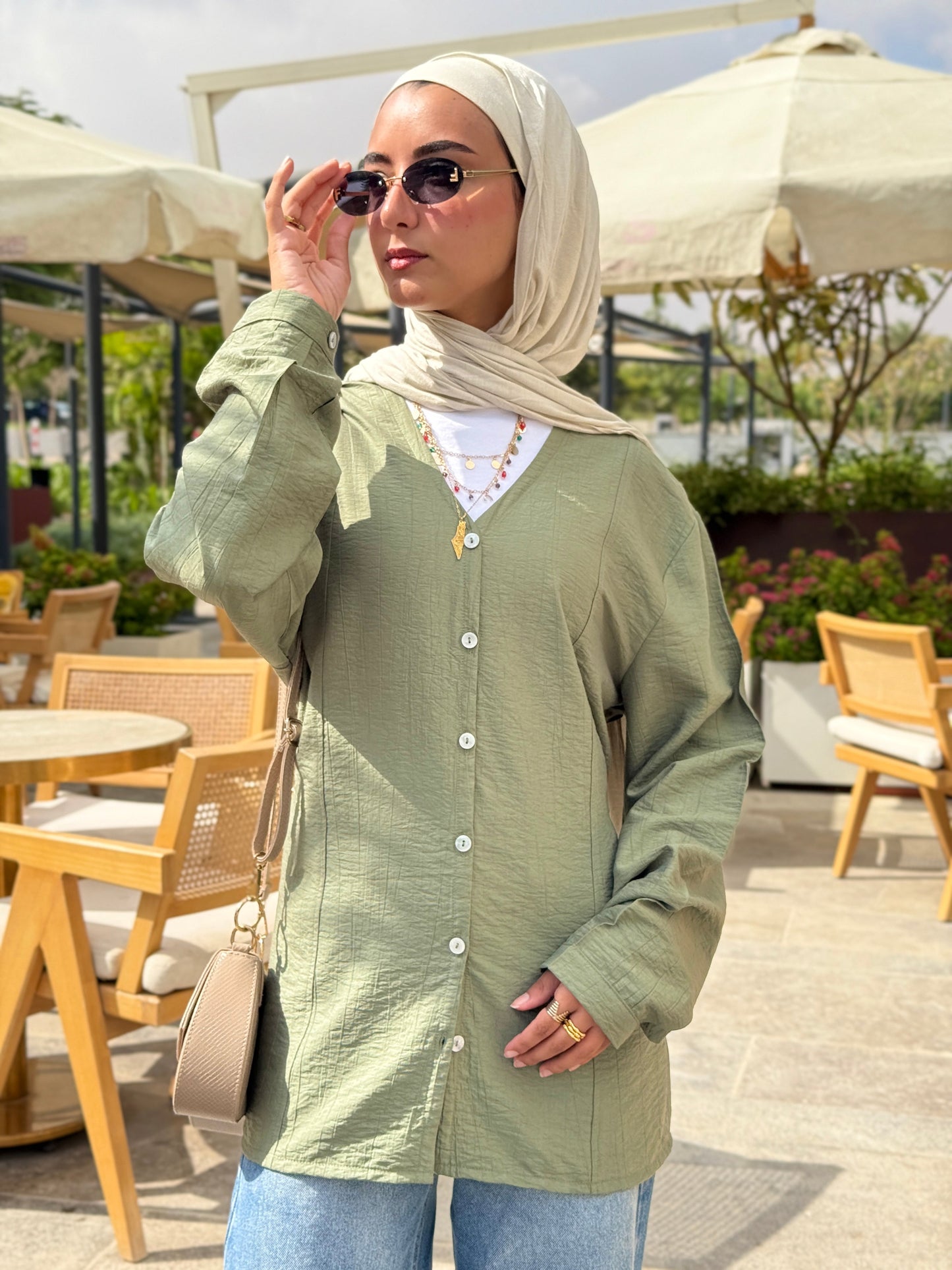 Lumè blouse in olive