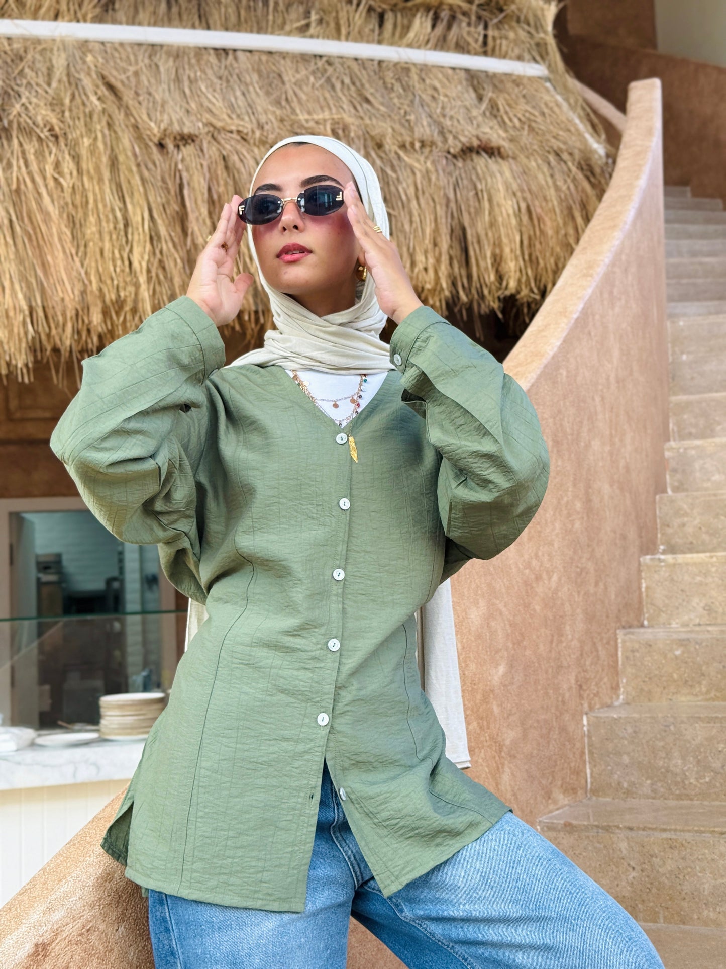 Lumè blouse in olive