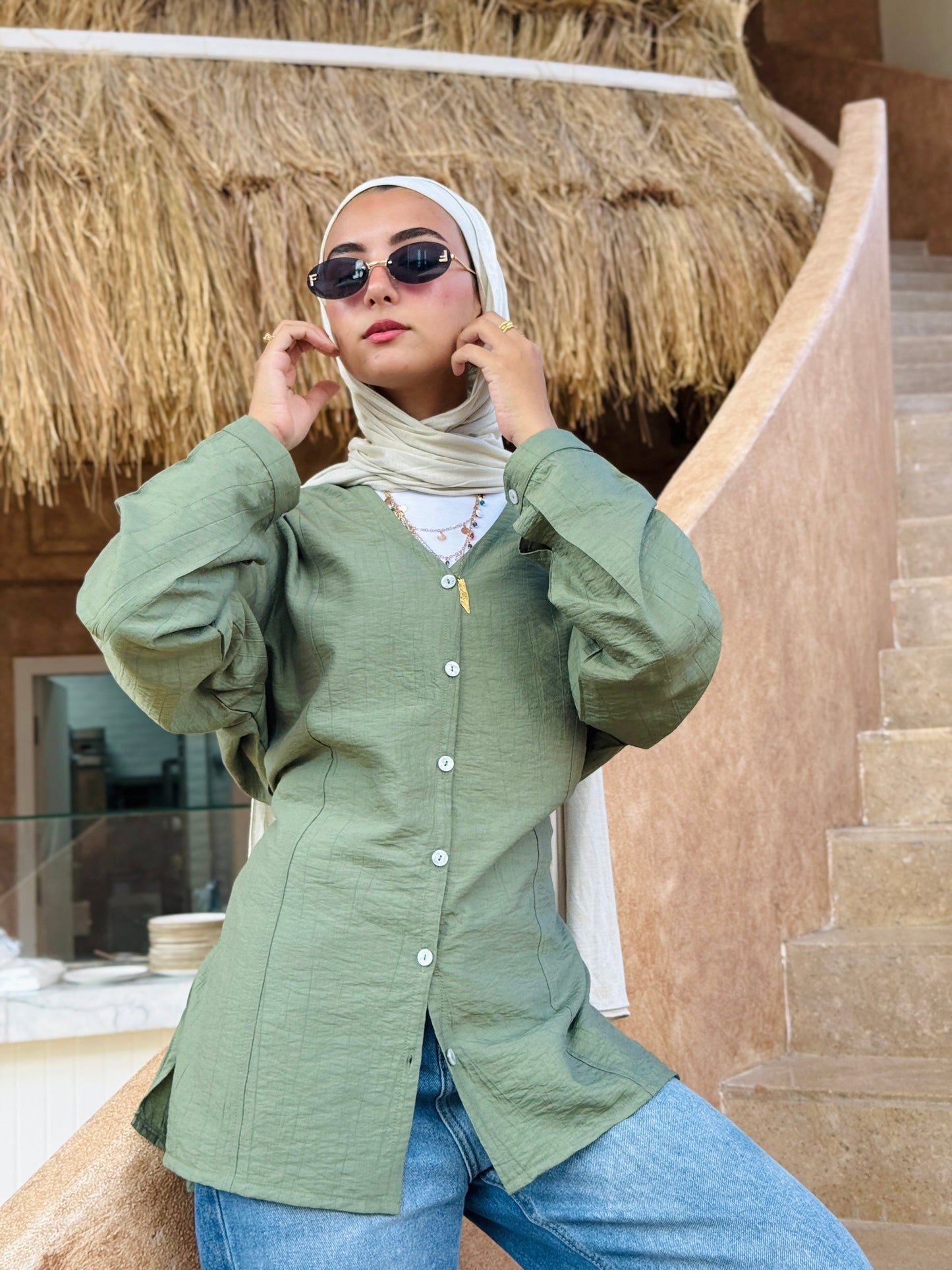 Lumè blouse in olive