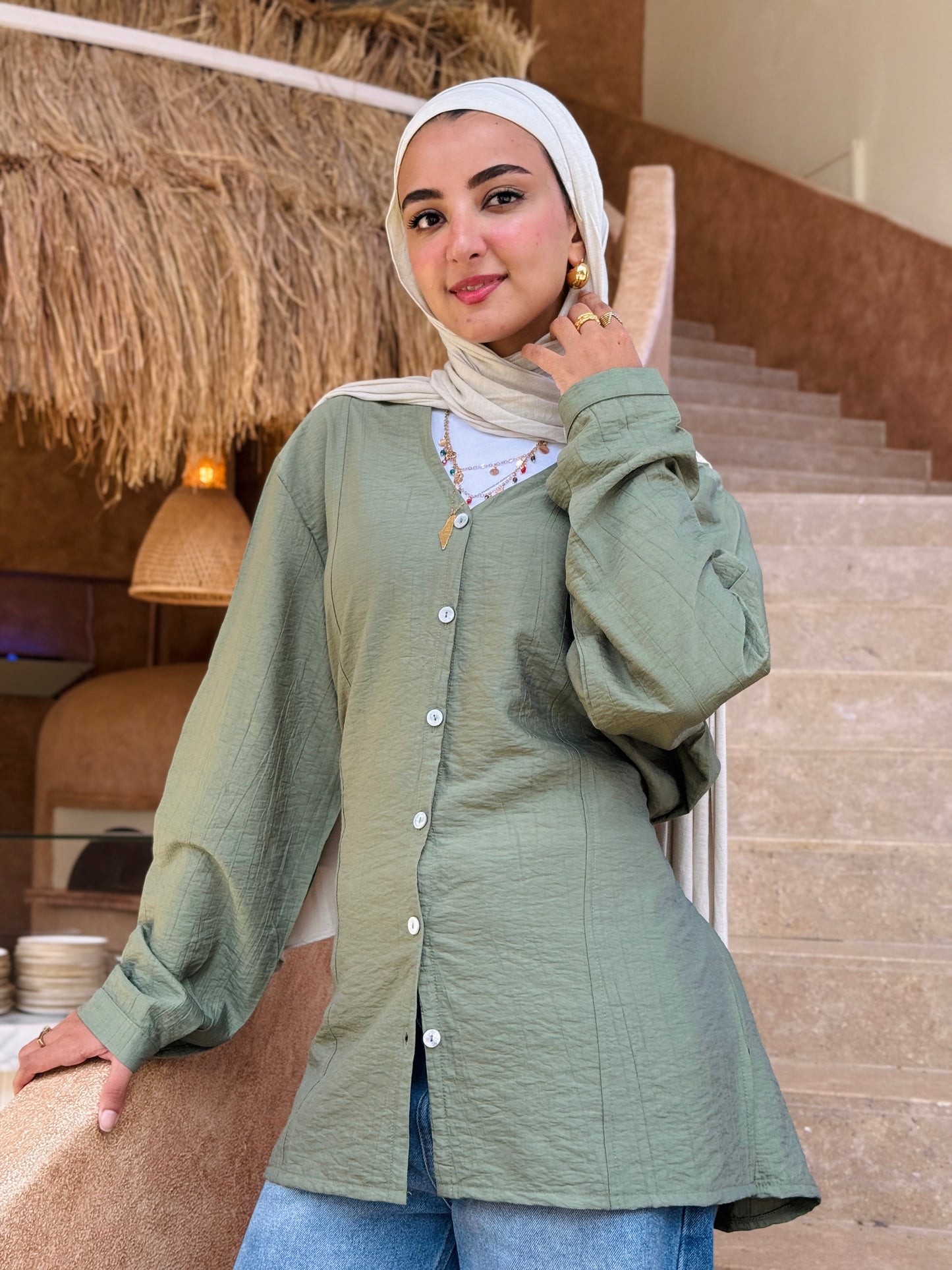 Lumè blouse in olive