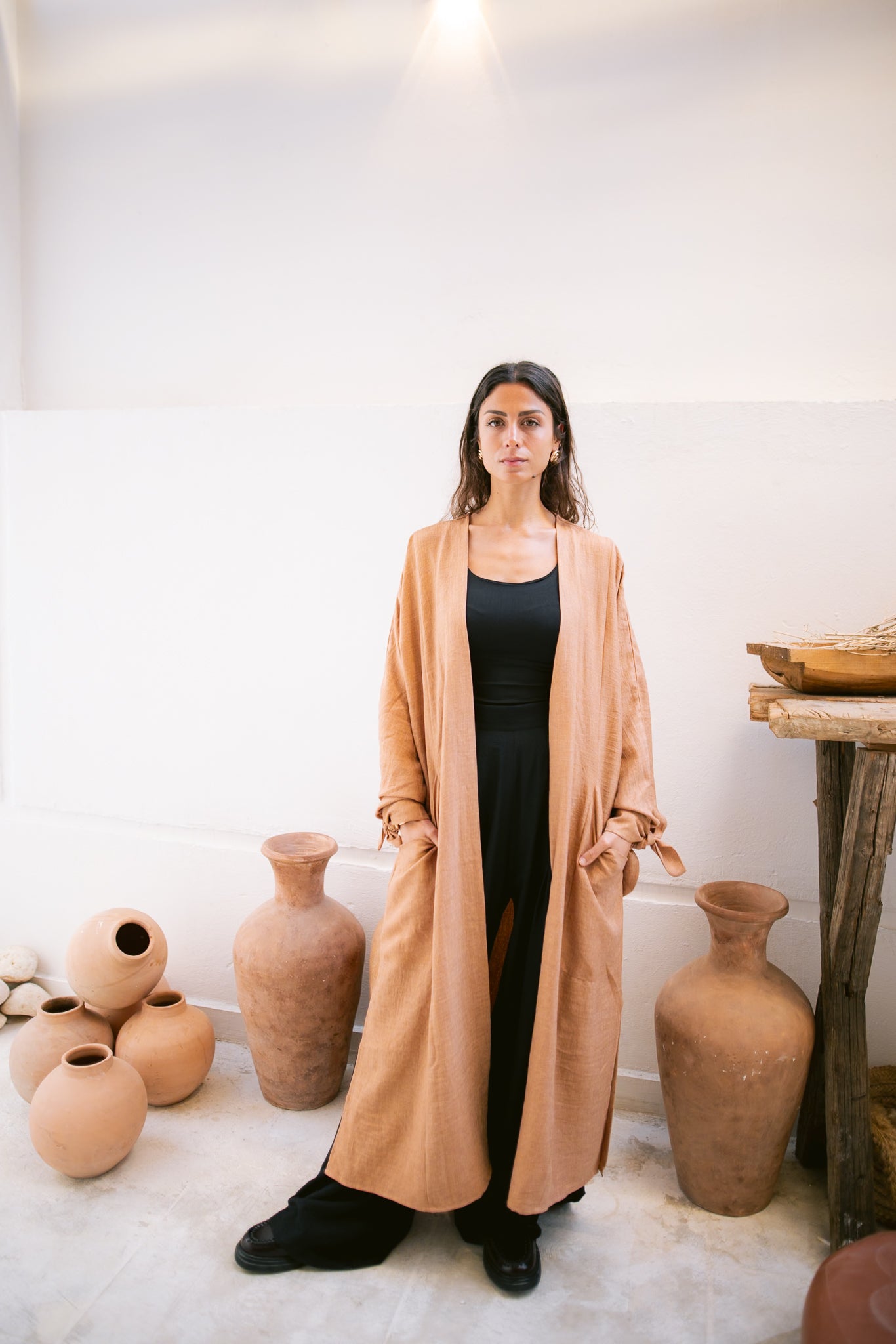 The Aura Kaftan- Camel