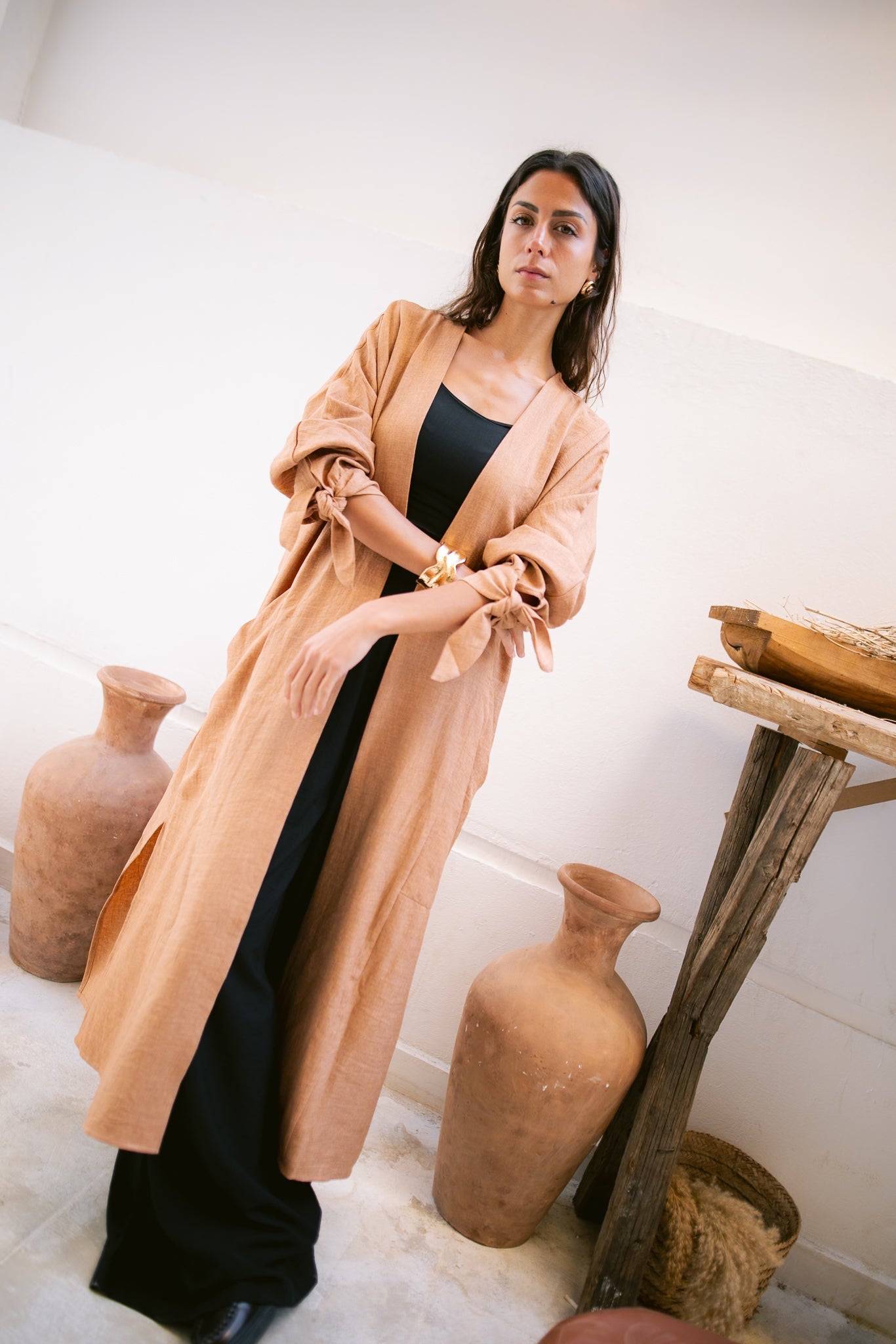 The Aura Kaftan- Camel