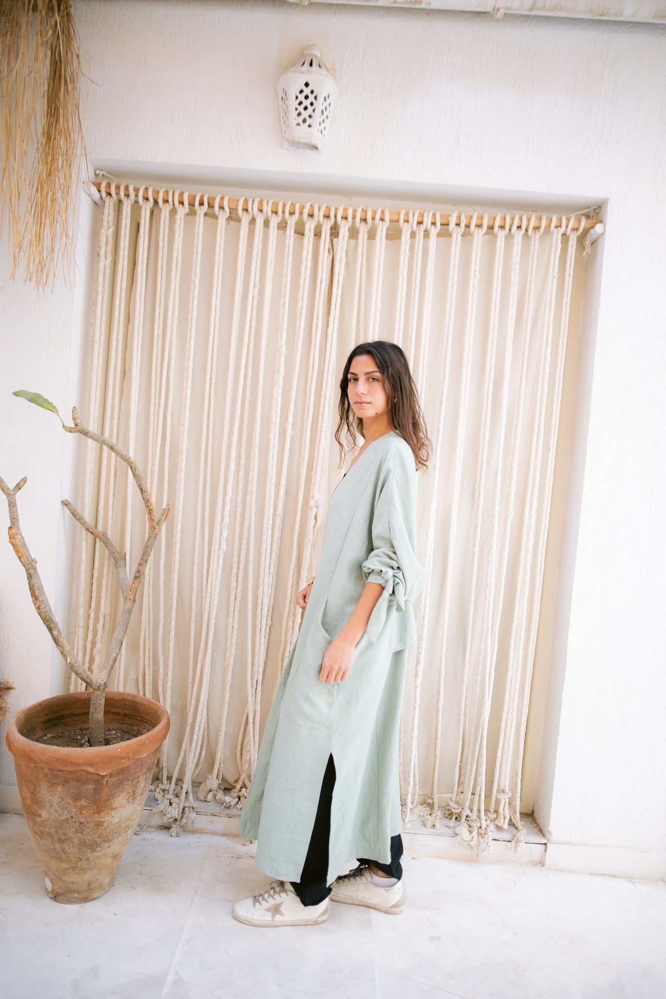 The Aura Kaftan- Mint