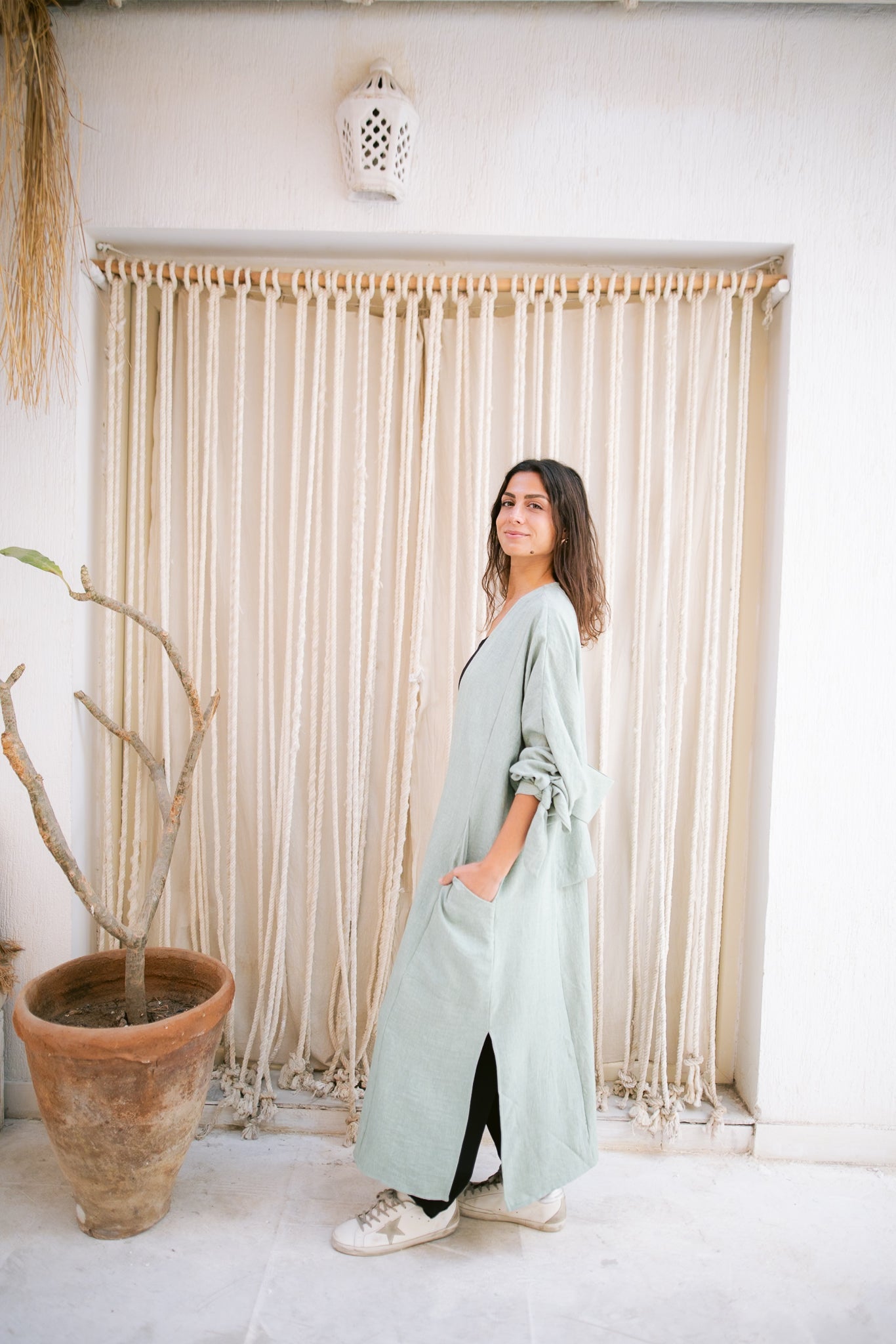 The Aura Kaftan- Mint