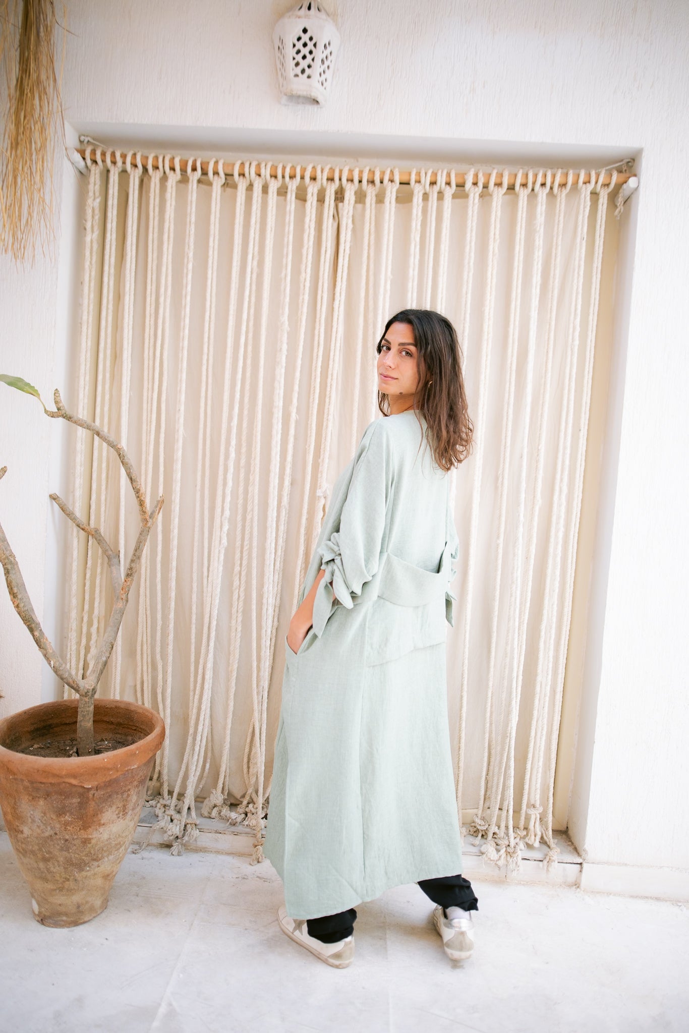 The Aura Kaftan- Mint