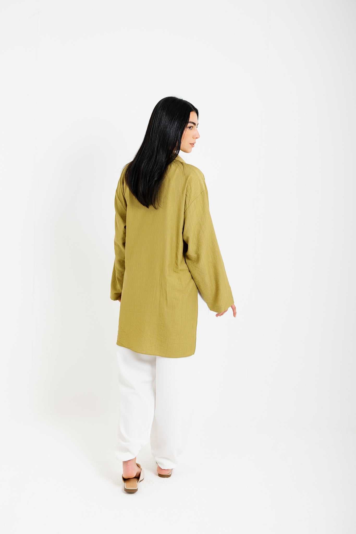 Tied Up Asymmetrical Top - Pistachio