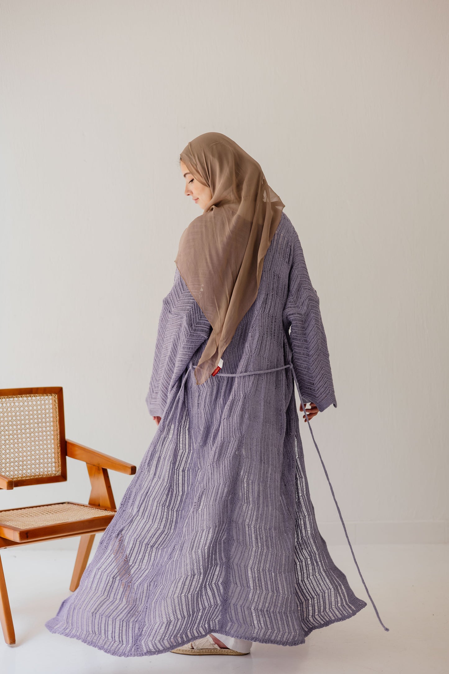 KnotWave Cardigan in Lavender